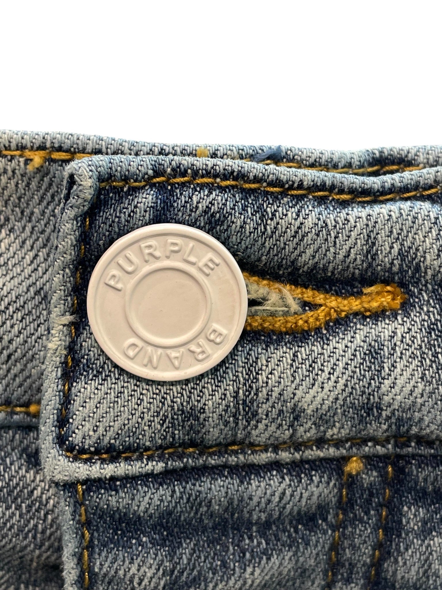 Purple Brand Light Wash Splatter Jeans