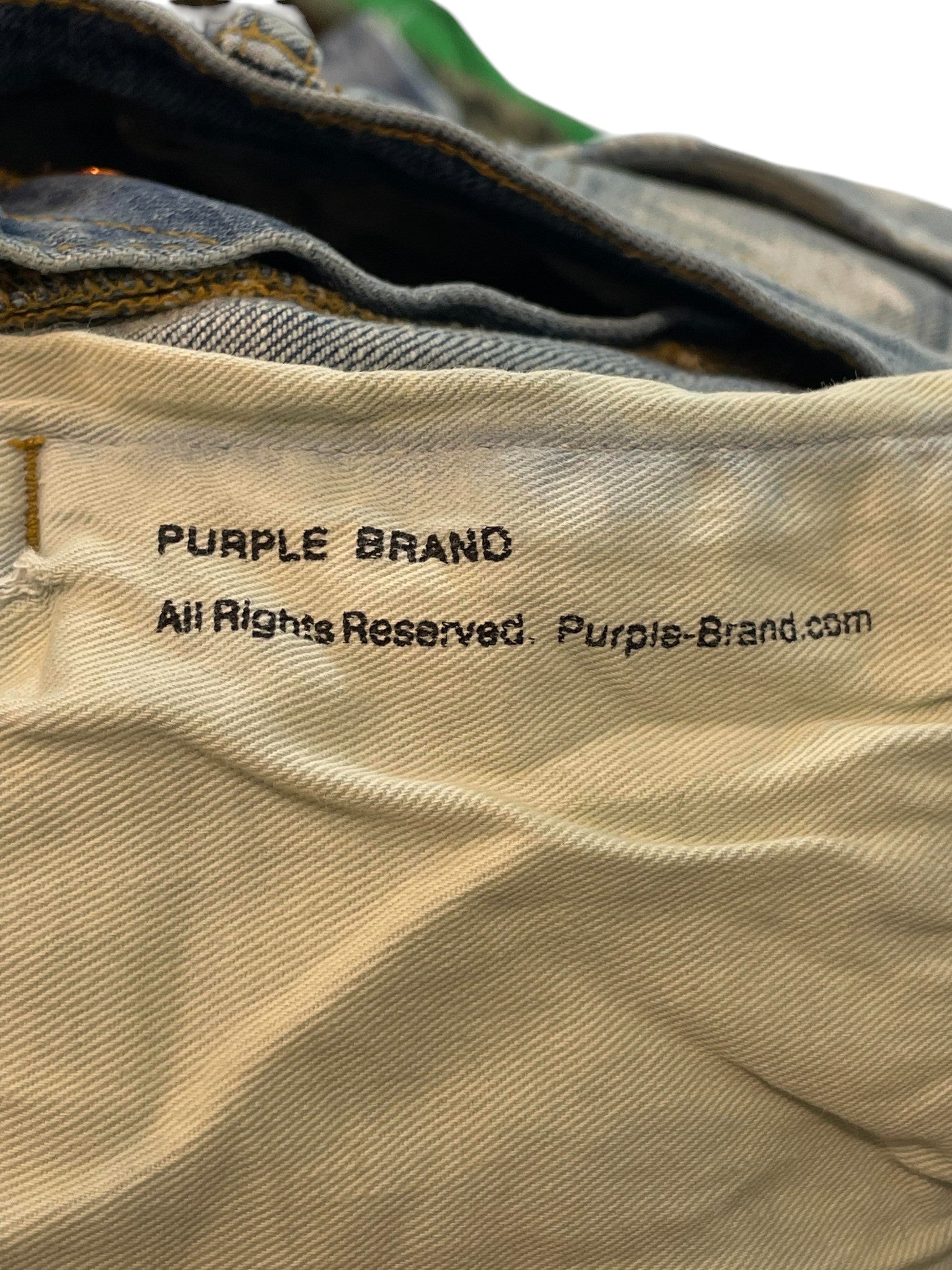Purple Brand Light Wash Splatter Jeans
