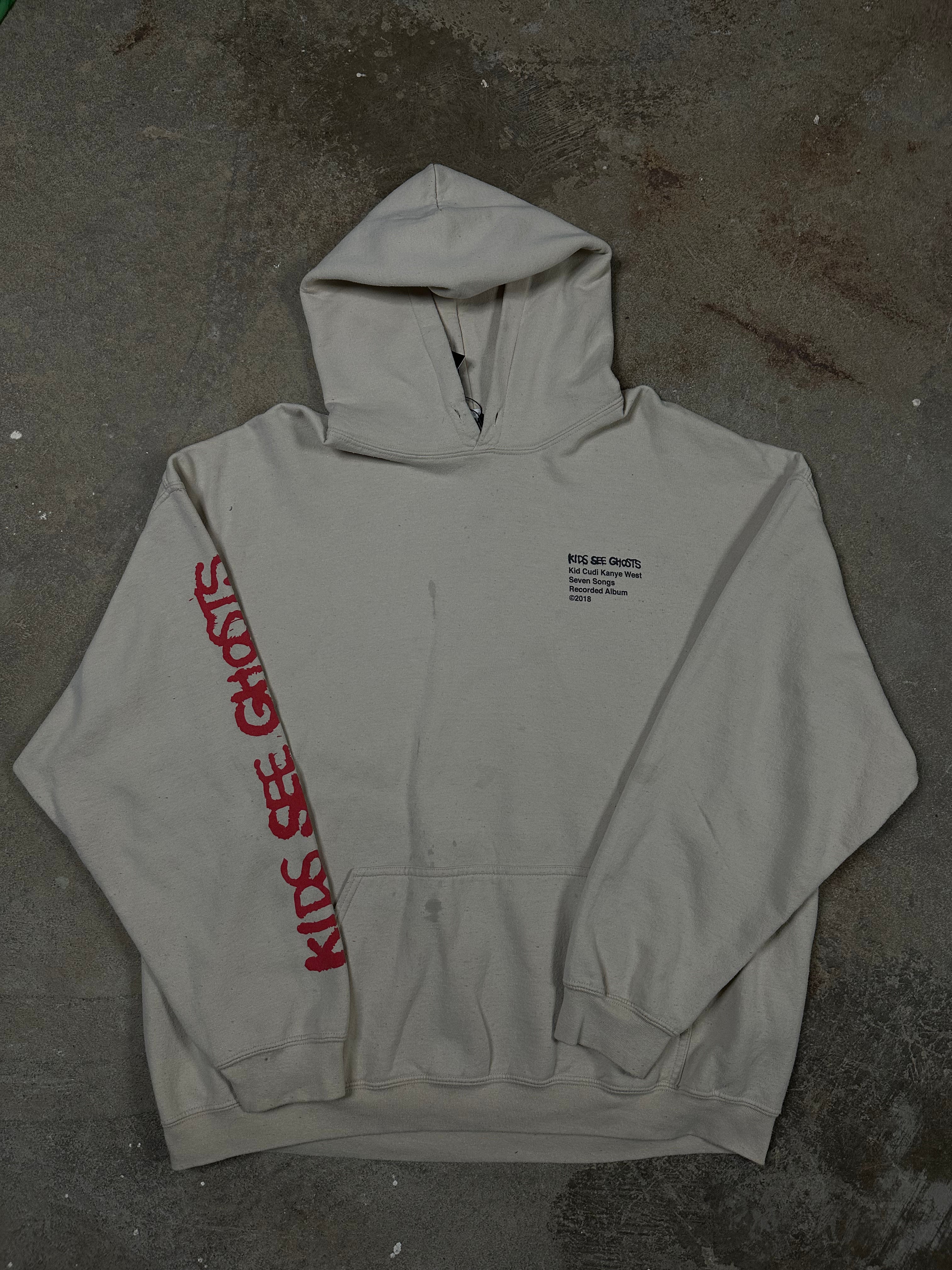 Kid Cudi Kids See Ghost Hoodie Beige