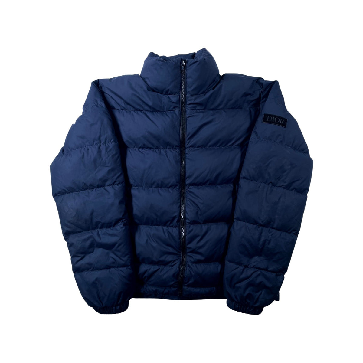 Dior Sleeve Logo Navy Puffer Jacket