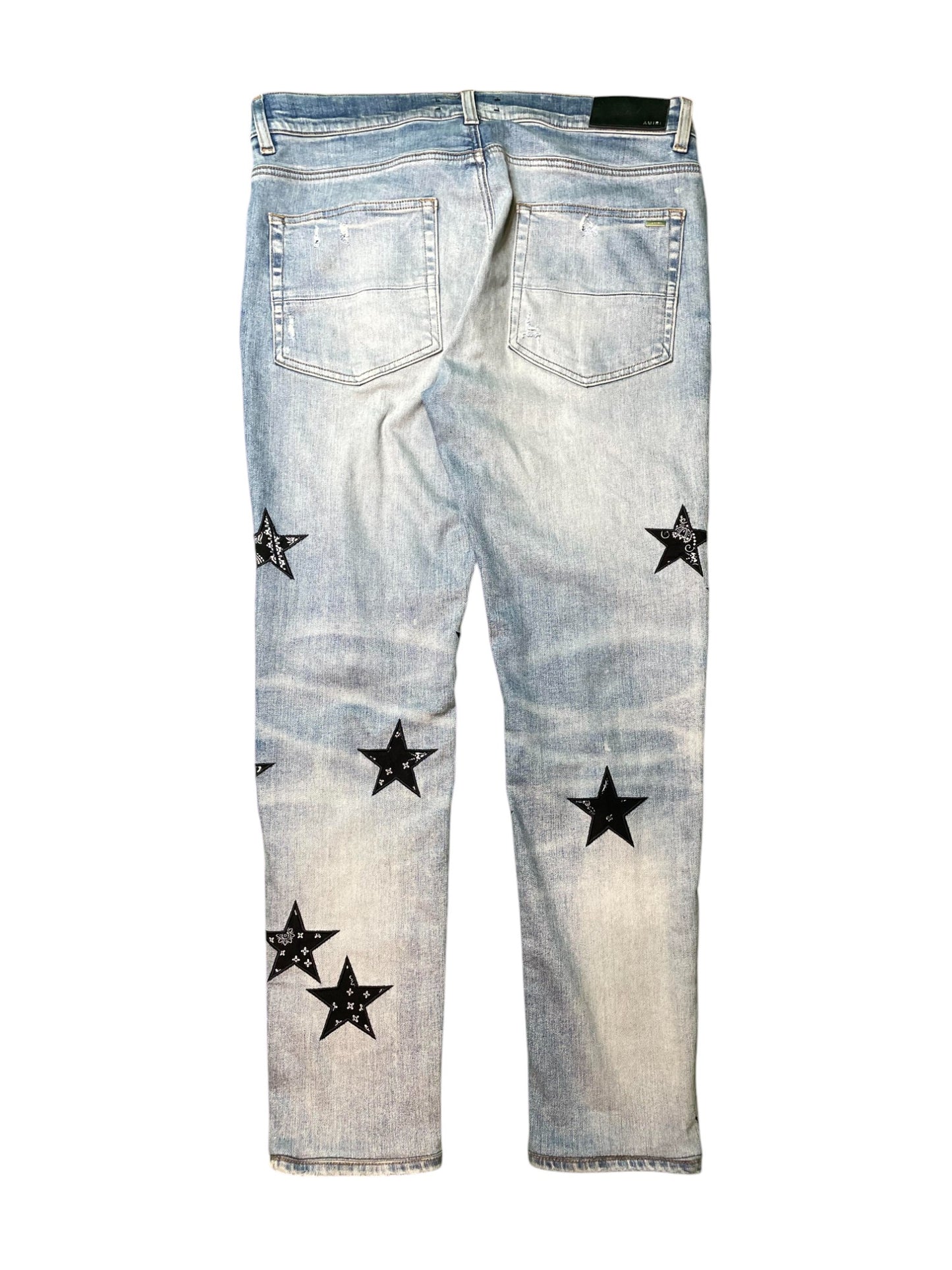 Amiri Black Star Light Wash Jeans