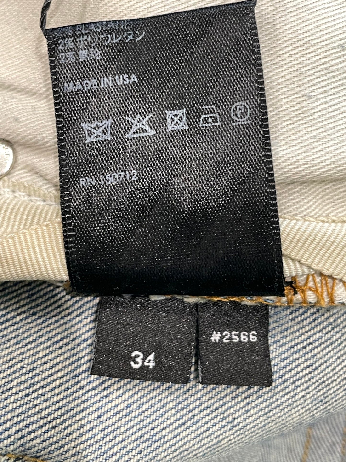 Amiri Black Star Light Wash Jeans