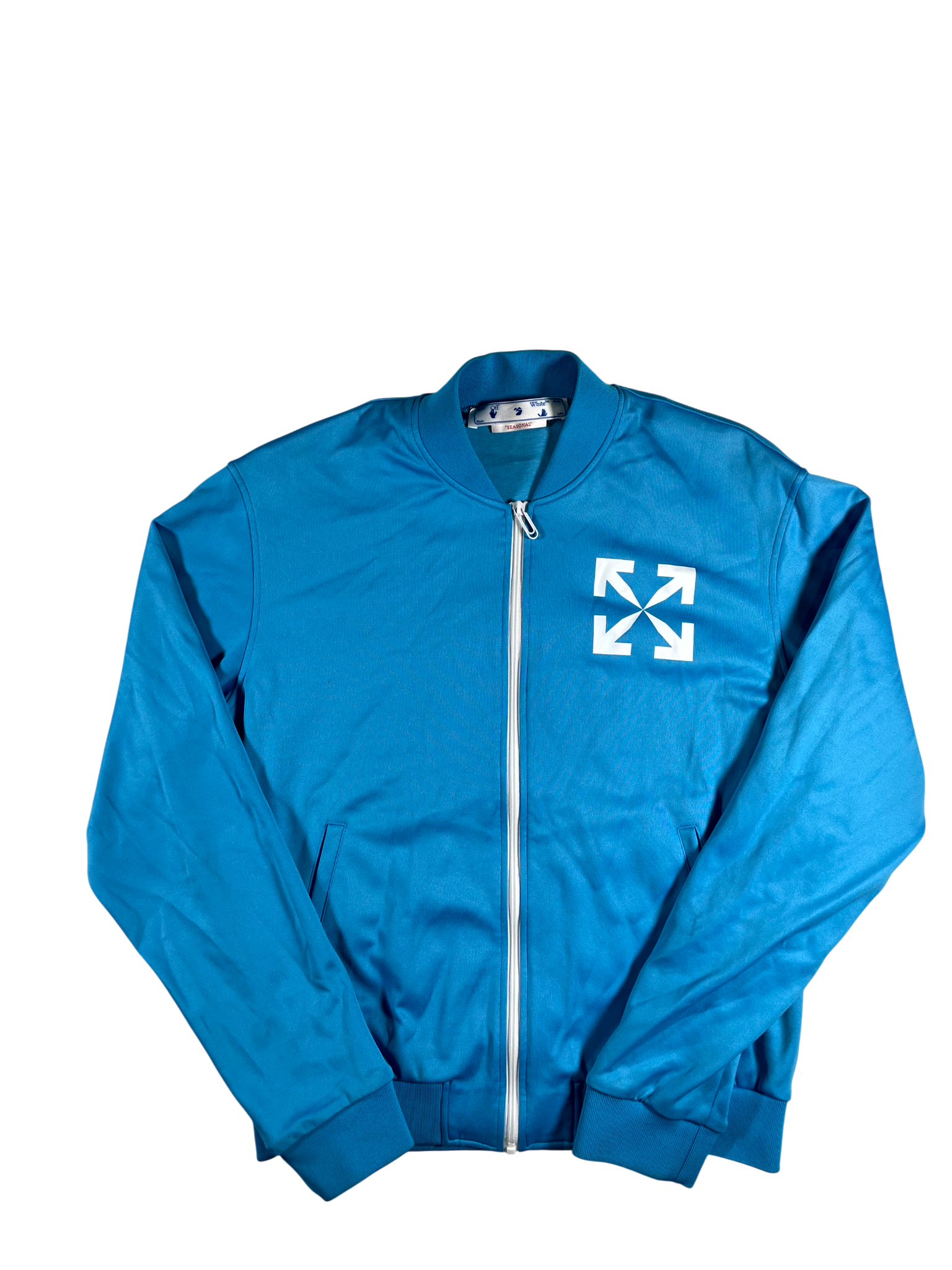 Off White Arrows Baby Blue & White Track Jacket