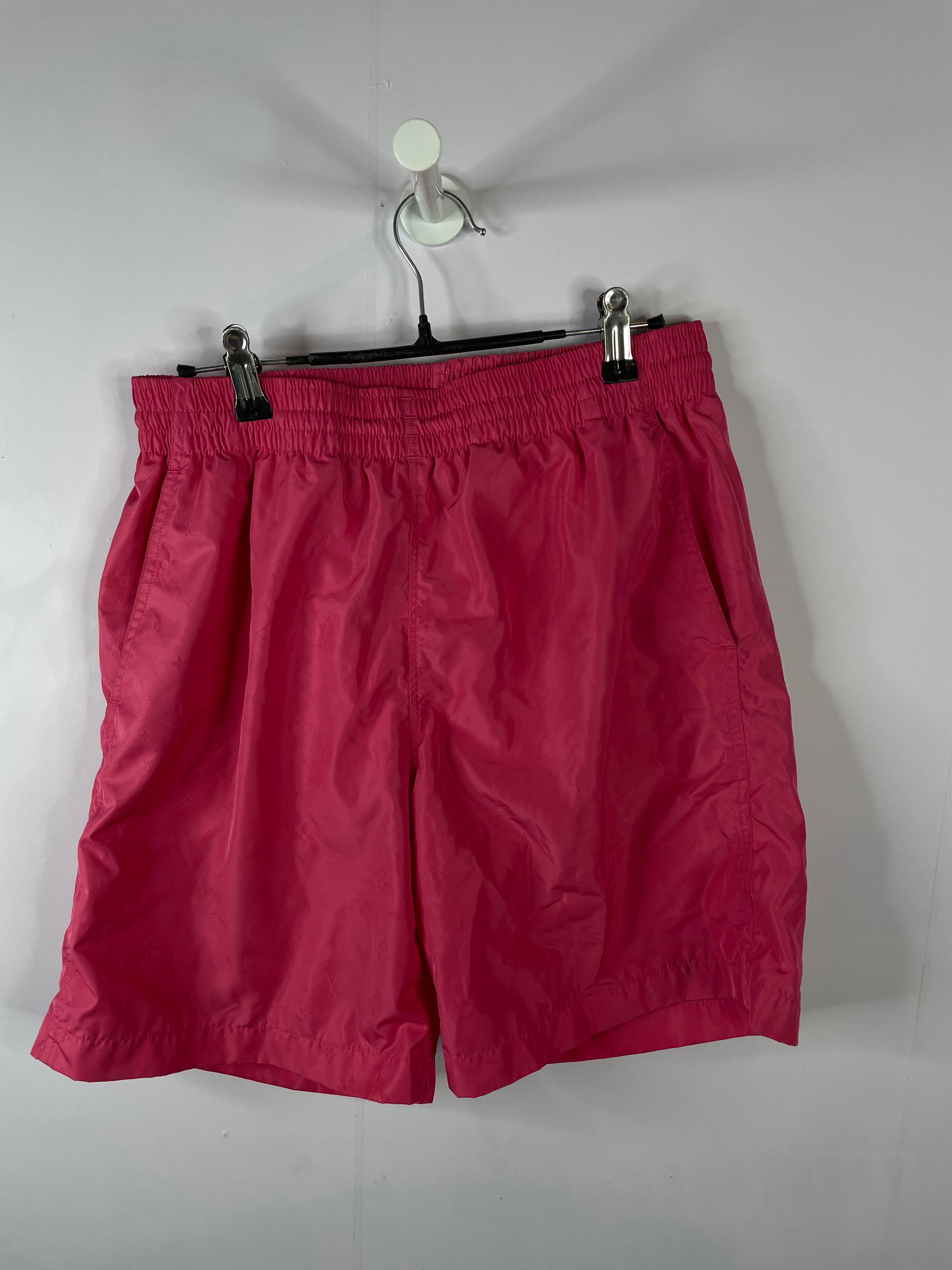 LV Swim Trunks Pink Monogram Used Medium
