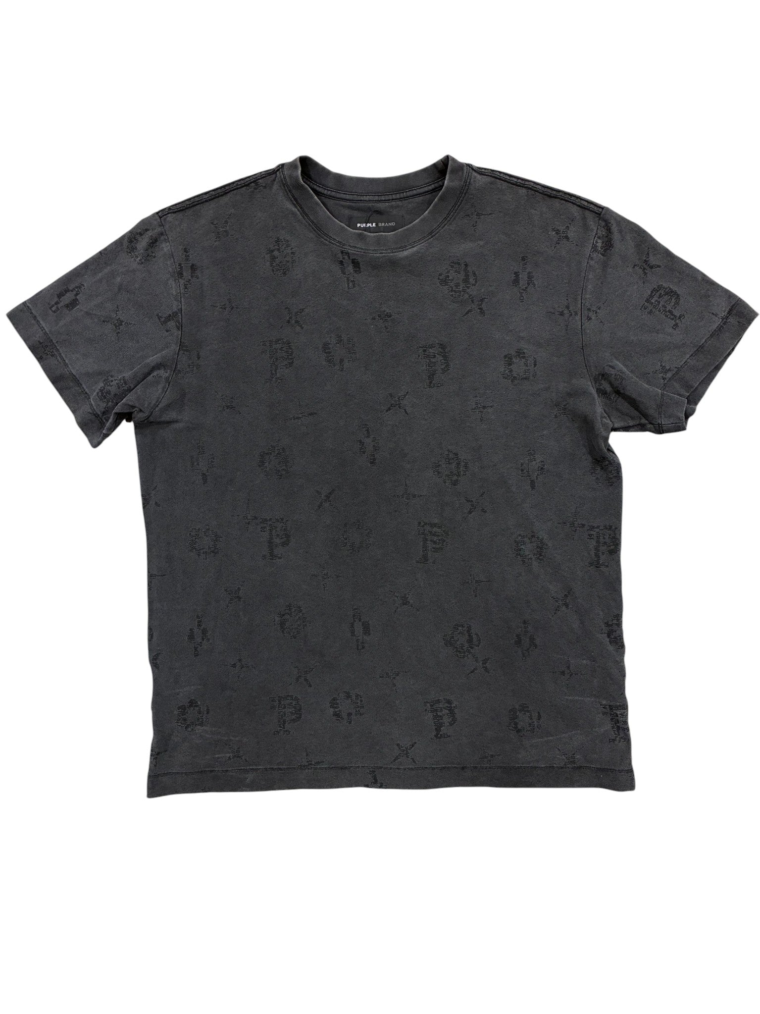 Purple Brand Grey Monogram Tee