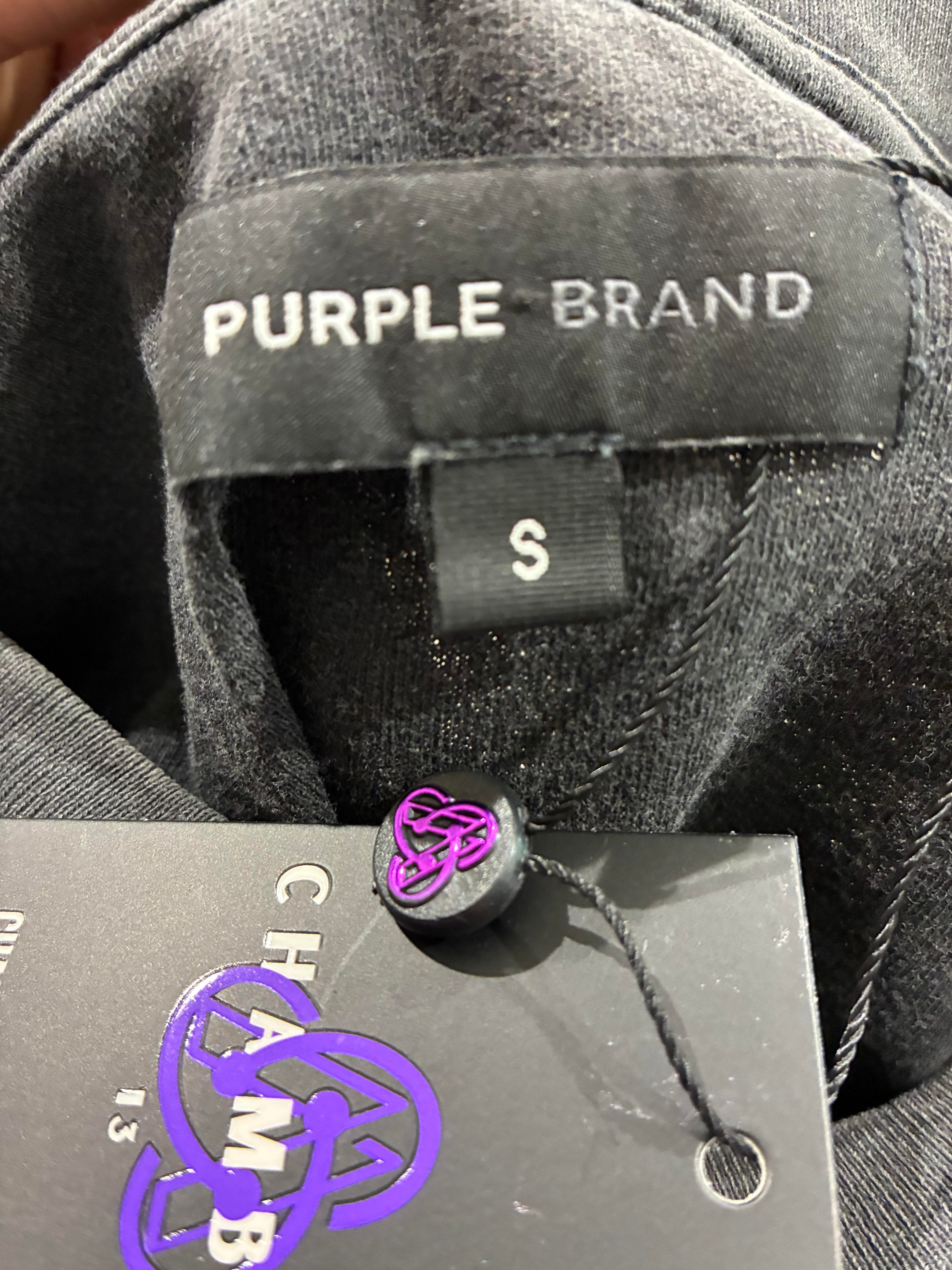 Purple Brand Grey Monogram Tee