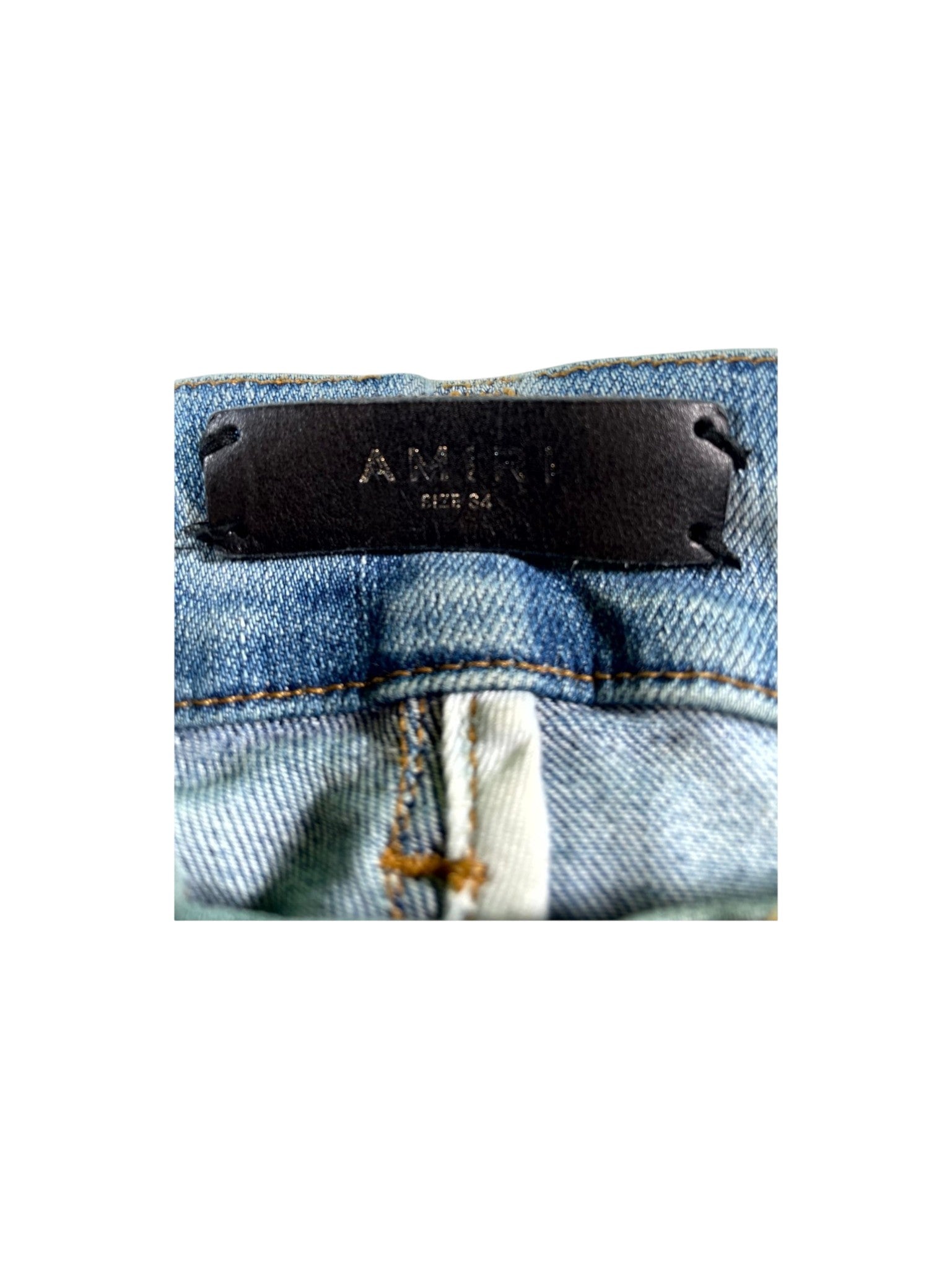 Amiri "MX2 Paisley" Vintage Wash & White Jeans