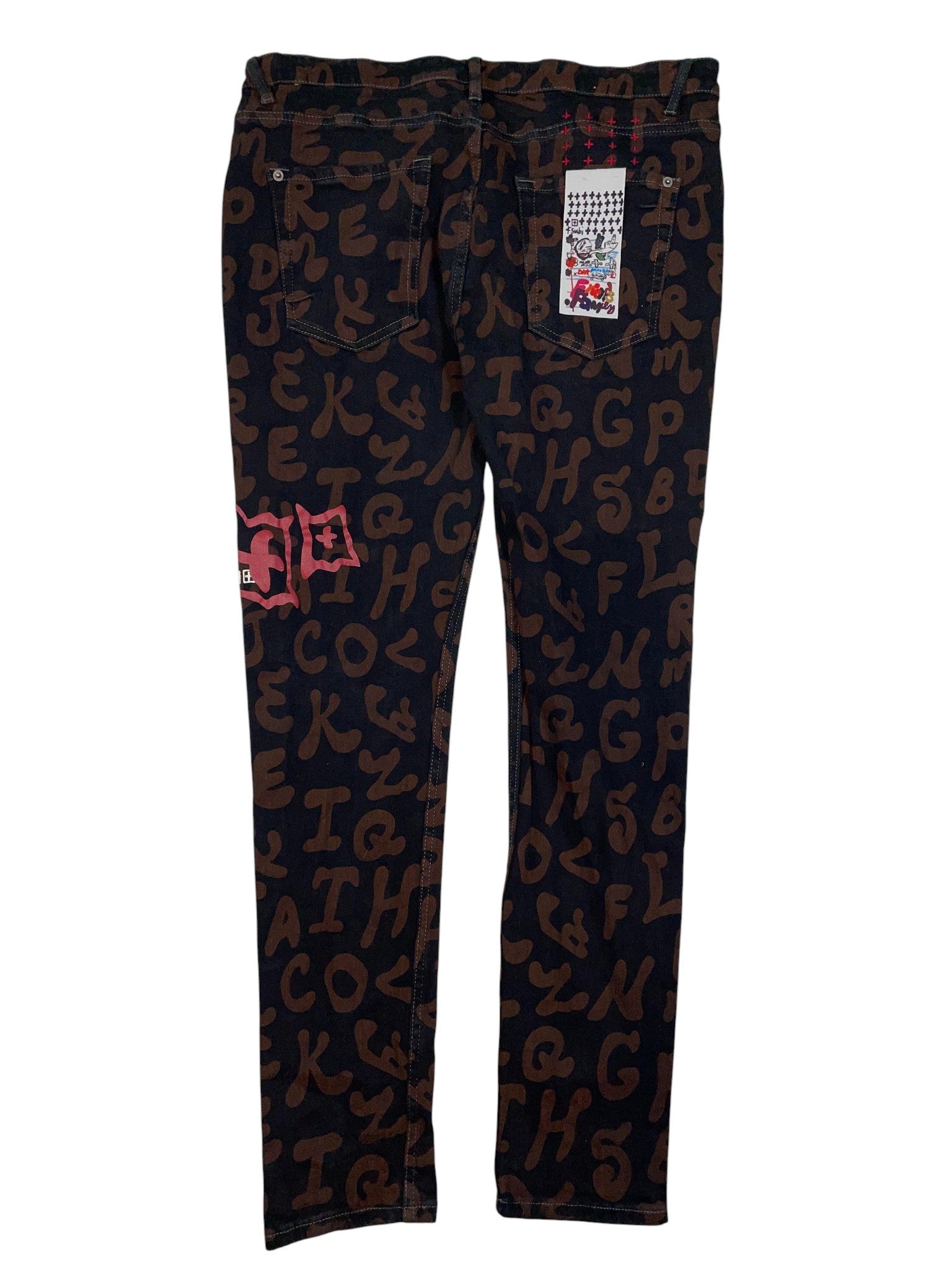 Ksubi Monogram Black & Brown Jeans