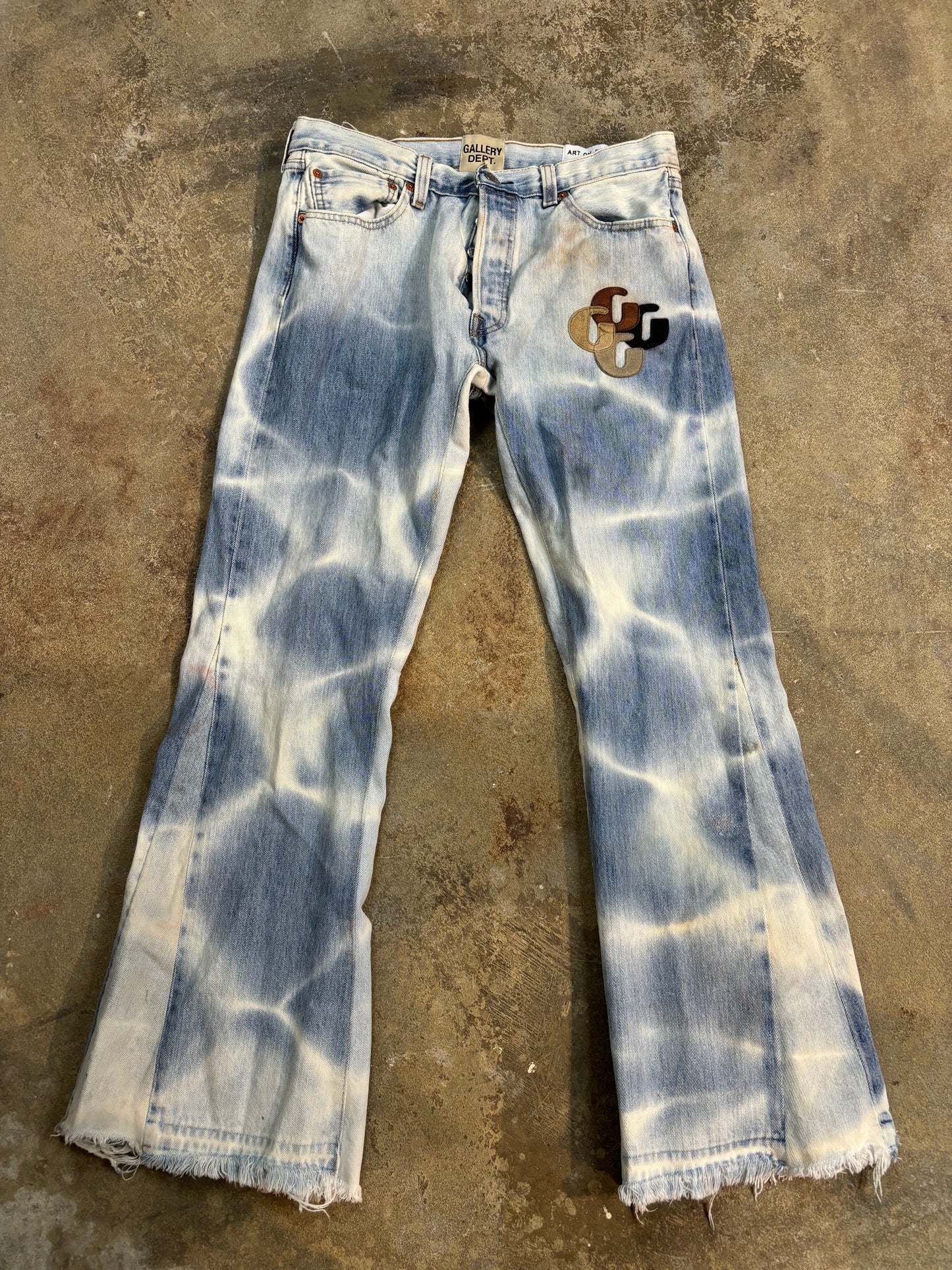 Gallery Dept G-Patch De La Flare Light Wash Used 32
