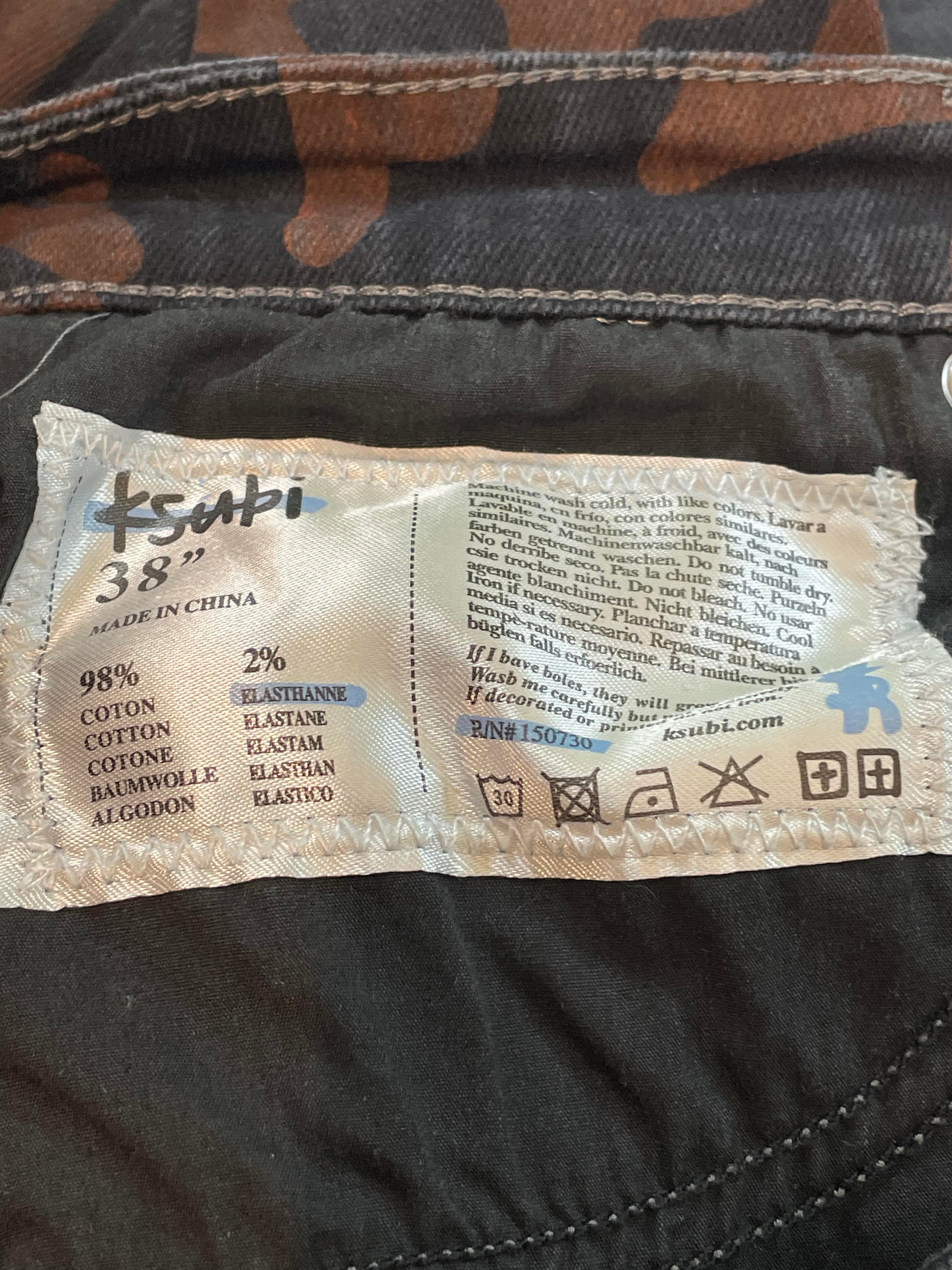Ksubi Monogram Black & Brown Jeans