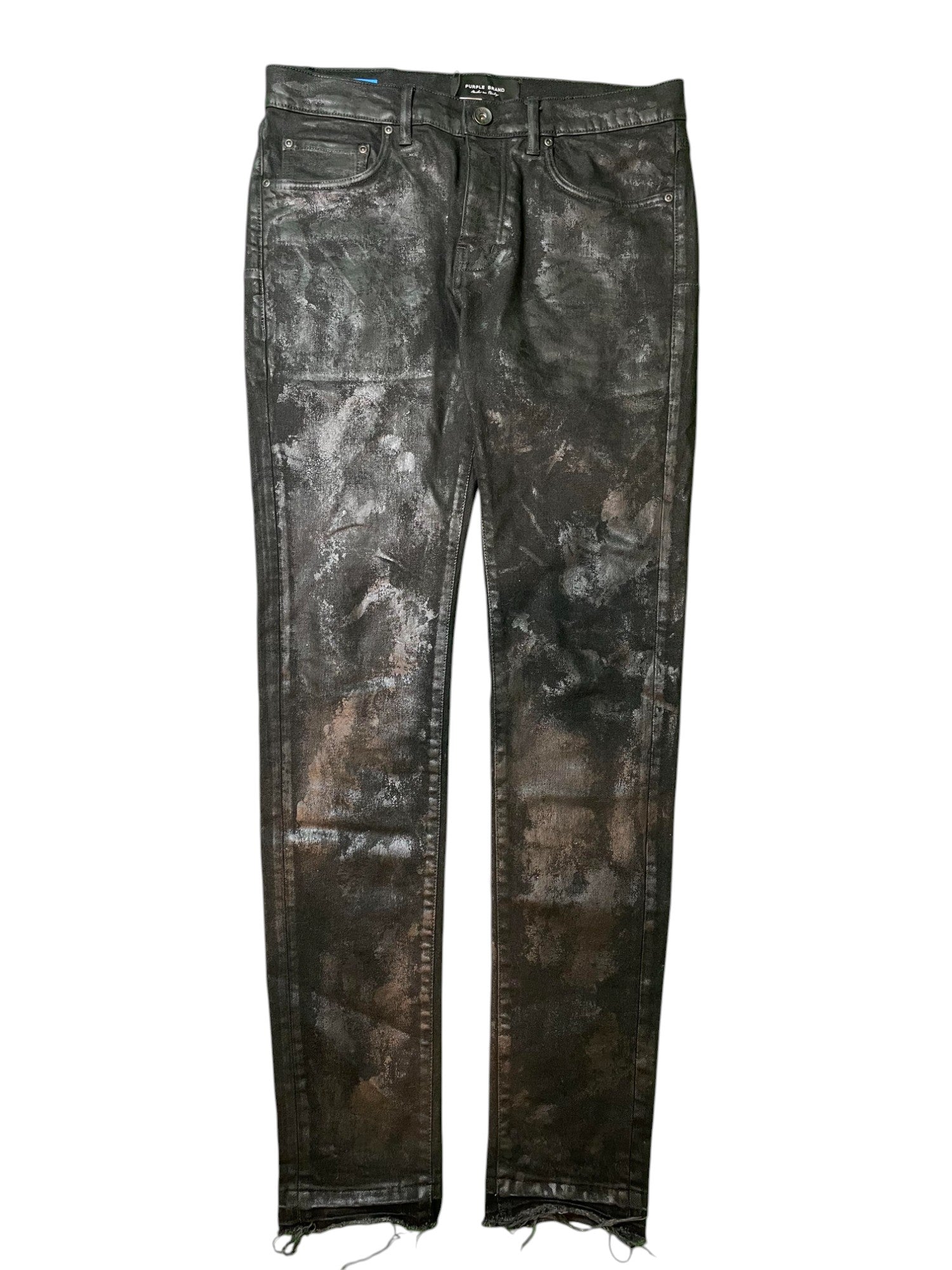 Purple Brand Black Wax Jeans