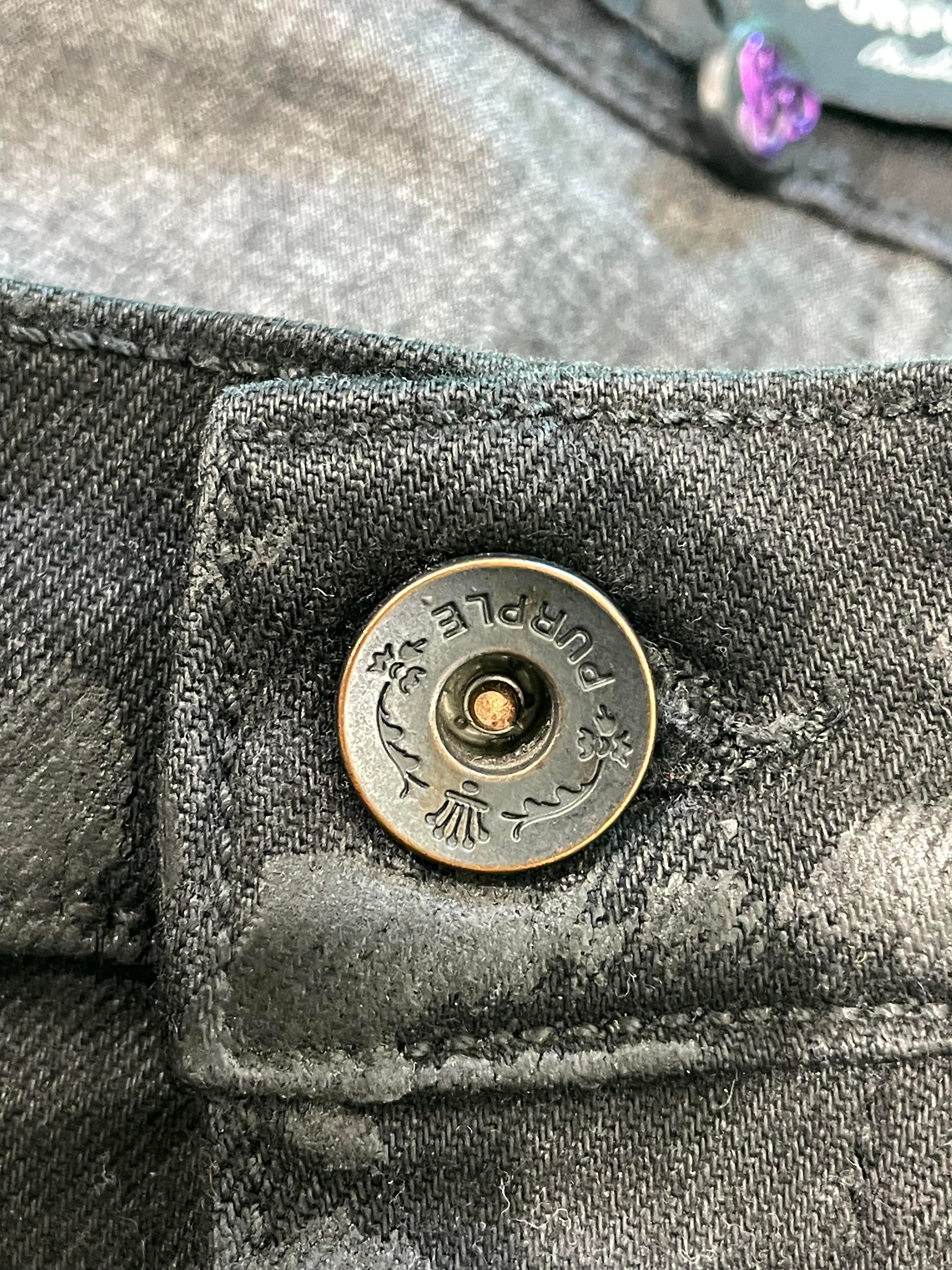 Purple Brand Black Wax Jeans