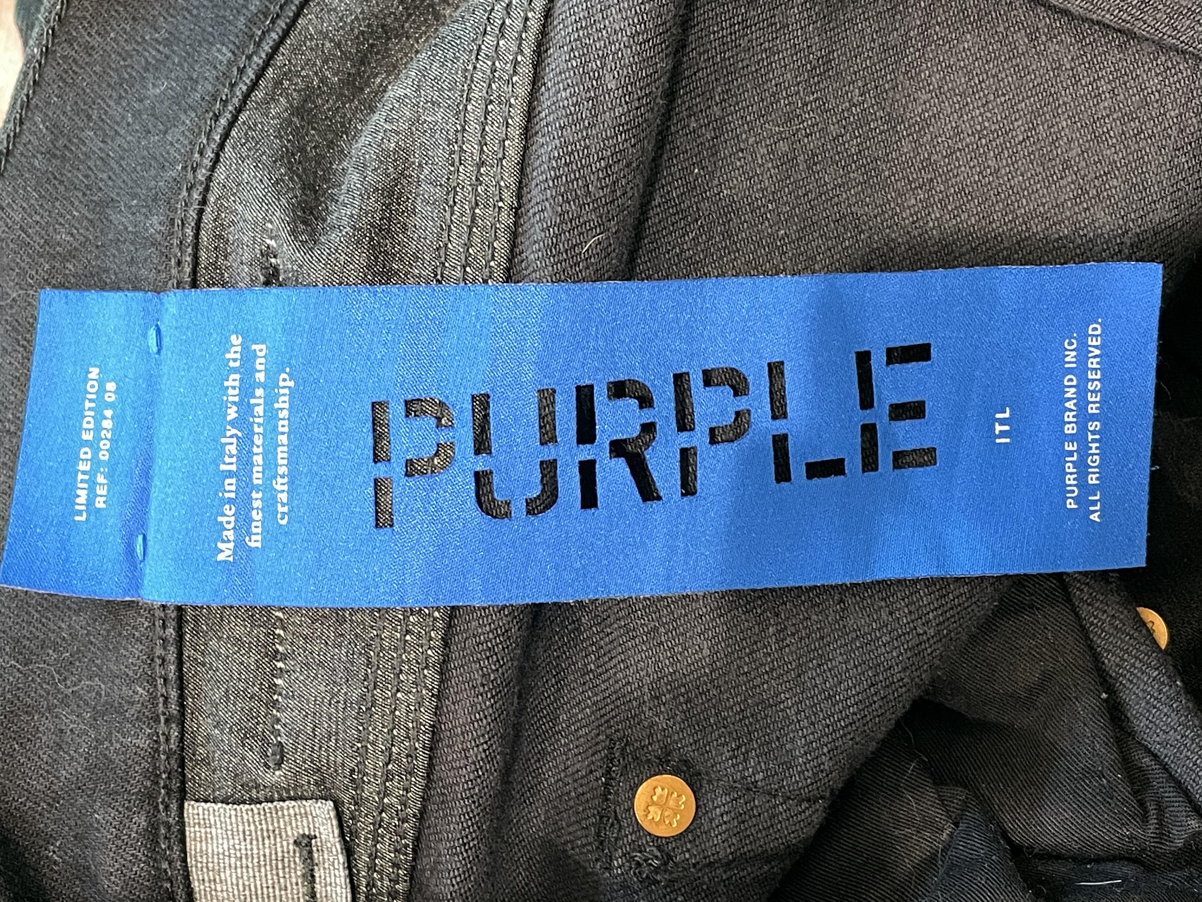 Purple Brand Black Wax Jeans