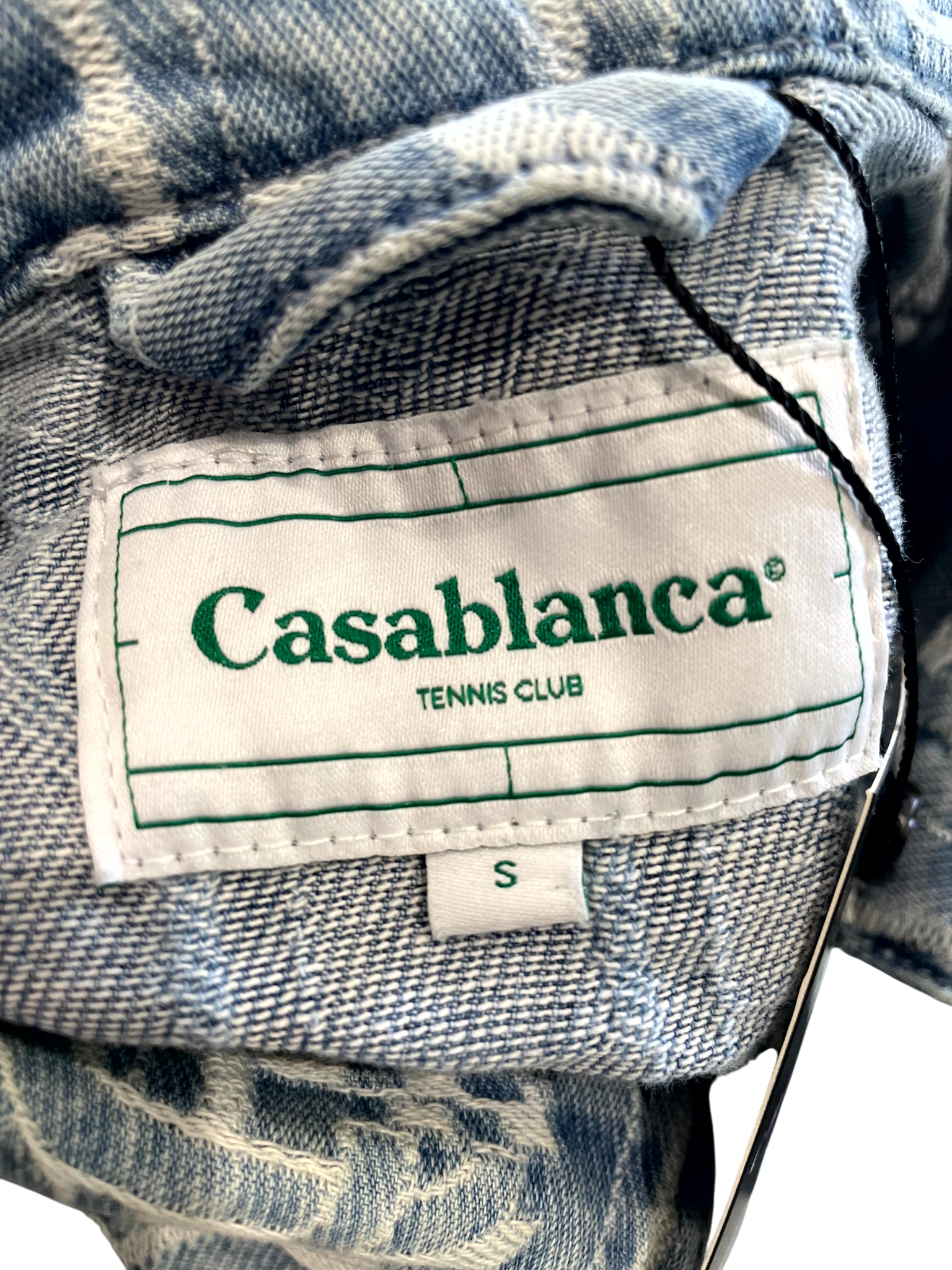 Casablanca Oblique All Over Jean Blue Jacket