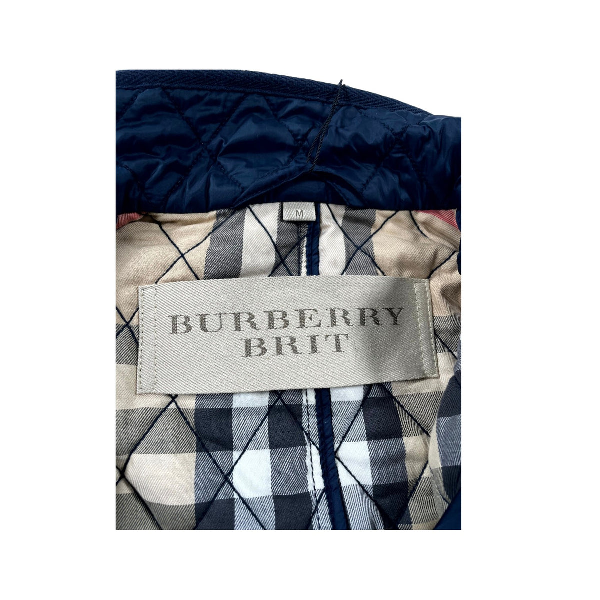 Burberry Inner Plaid Monogram Navy Jacket