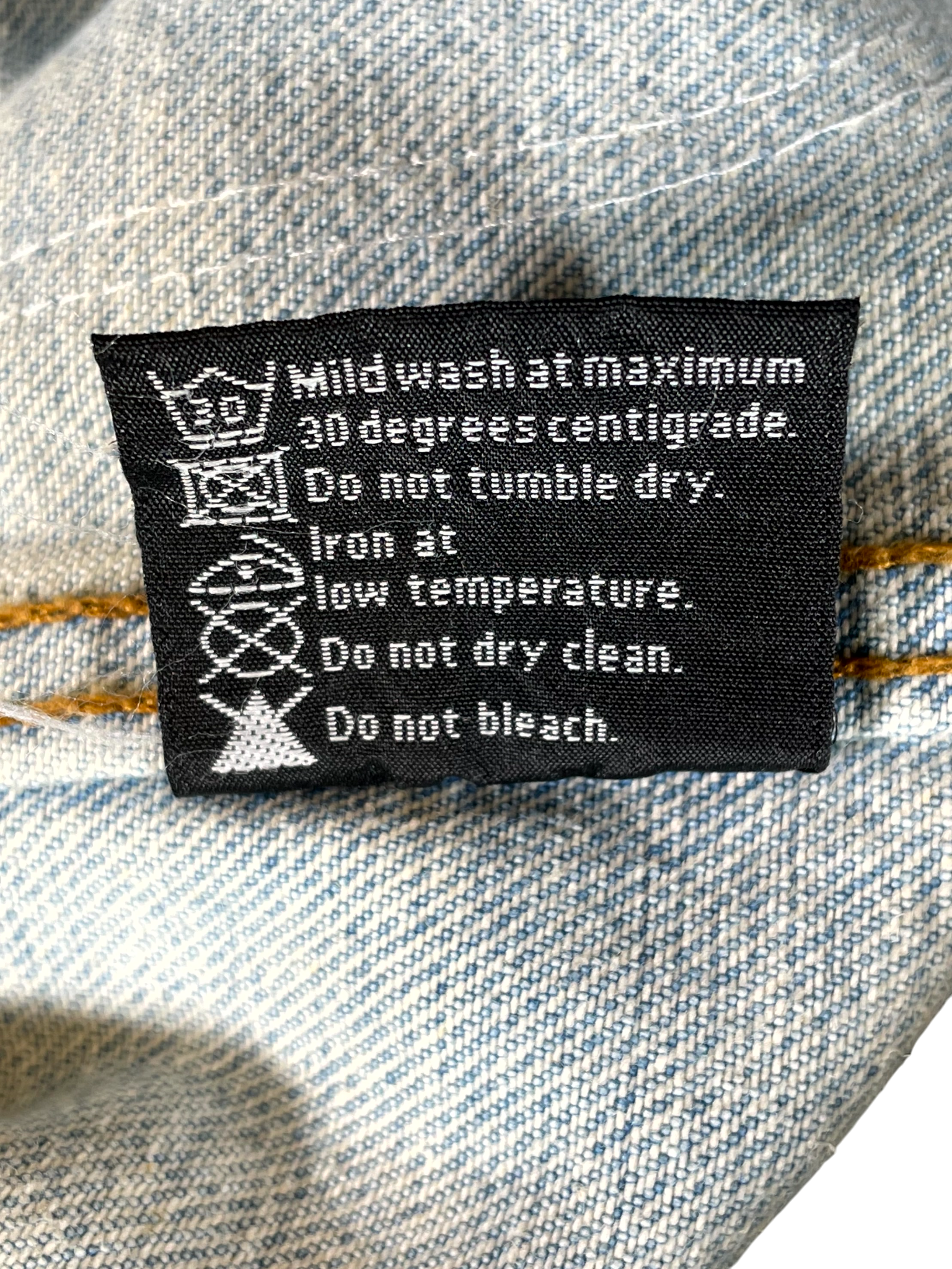 Who Decides War Patched Arch Repaired Denim Blue Jacket