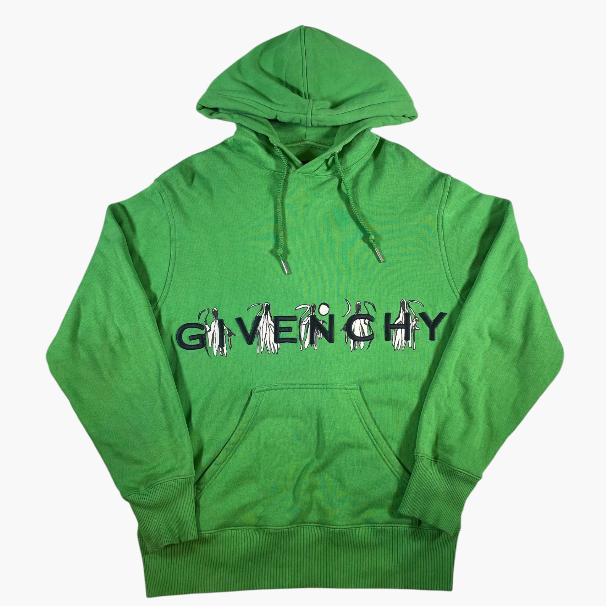Givenchy Reaper Logo Green Hoodie