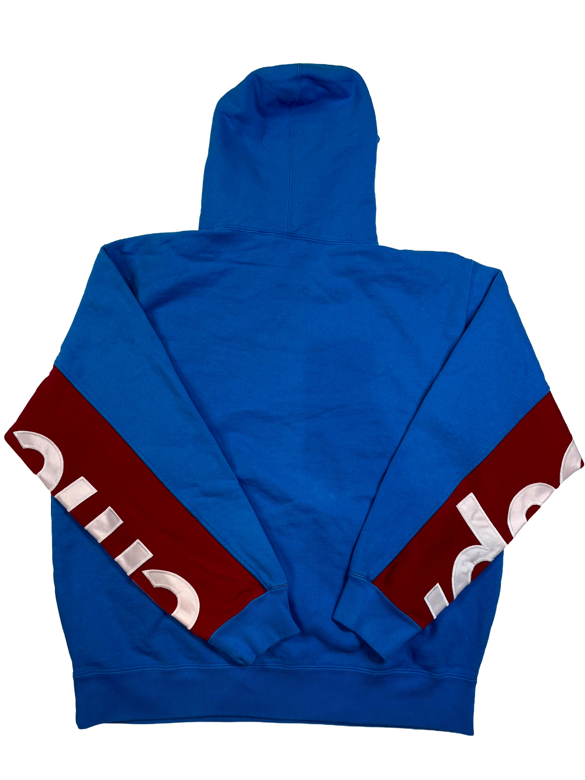 Supreme Sleeve Logo Blue & Red Hoodie