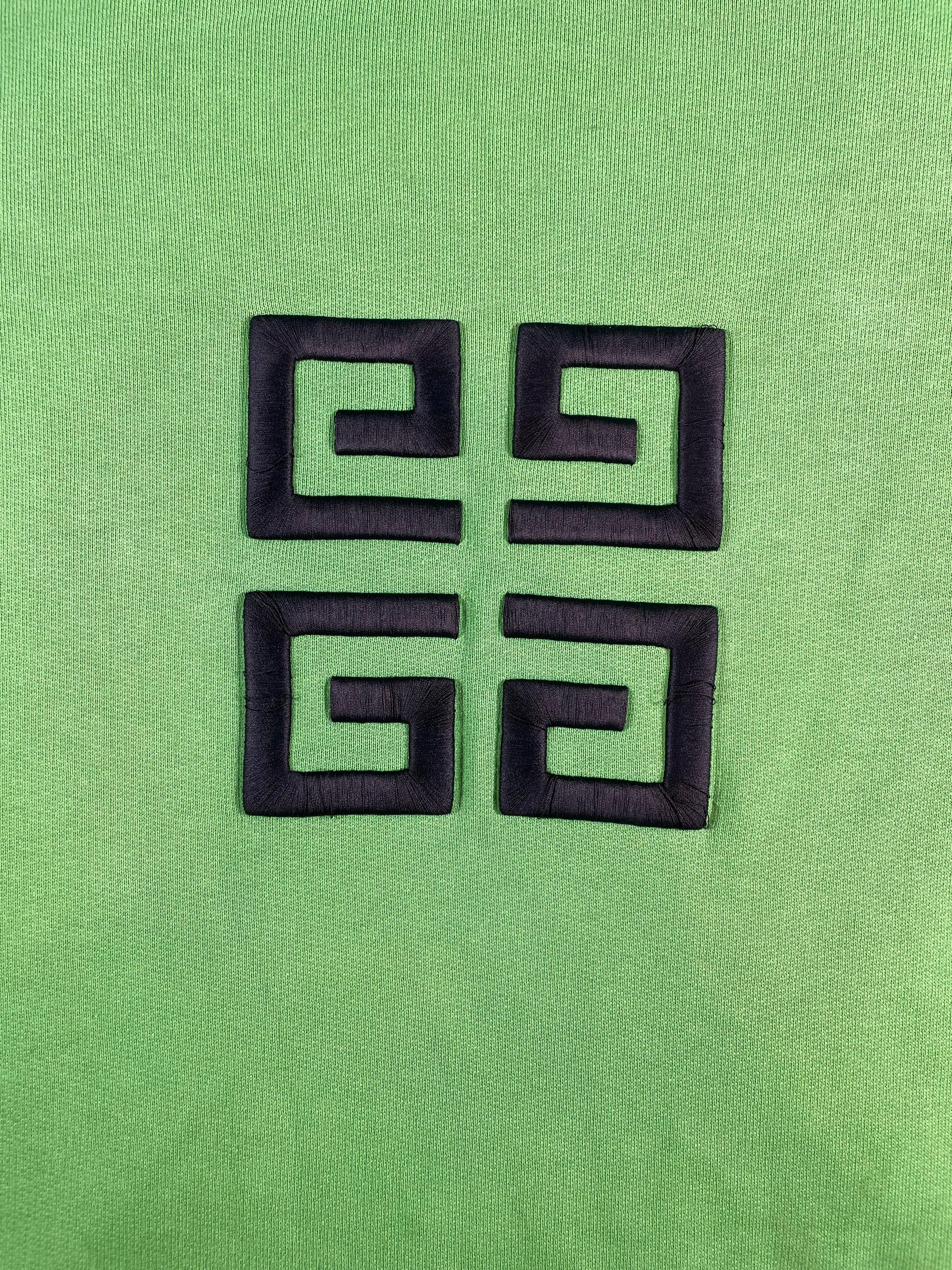 Givenchy Reaper Logo Green Hoodie