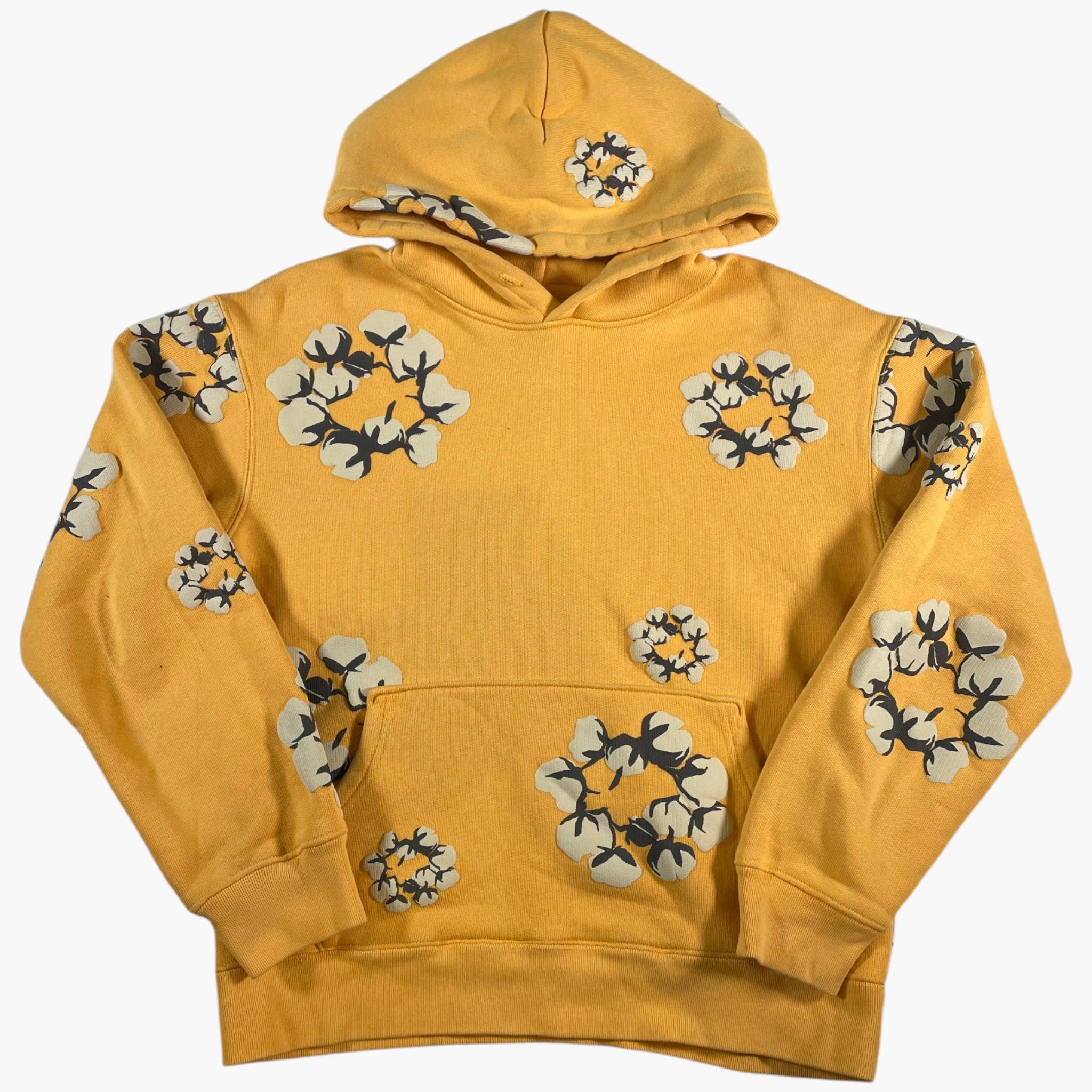 Denim Tears CPFM Wreath Yellow Hoodie