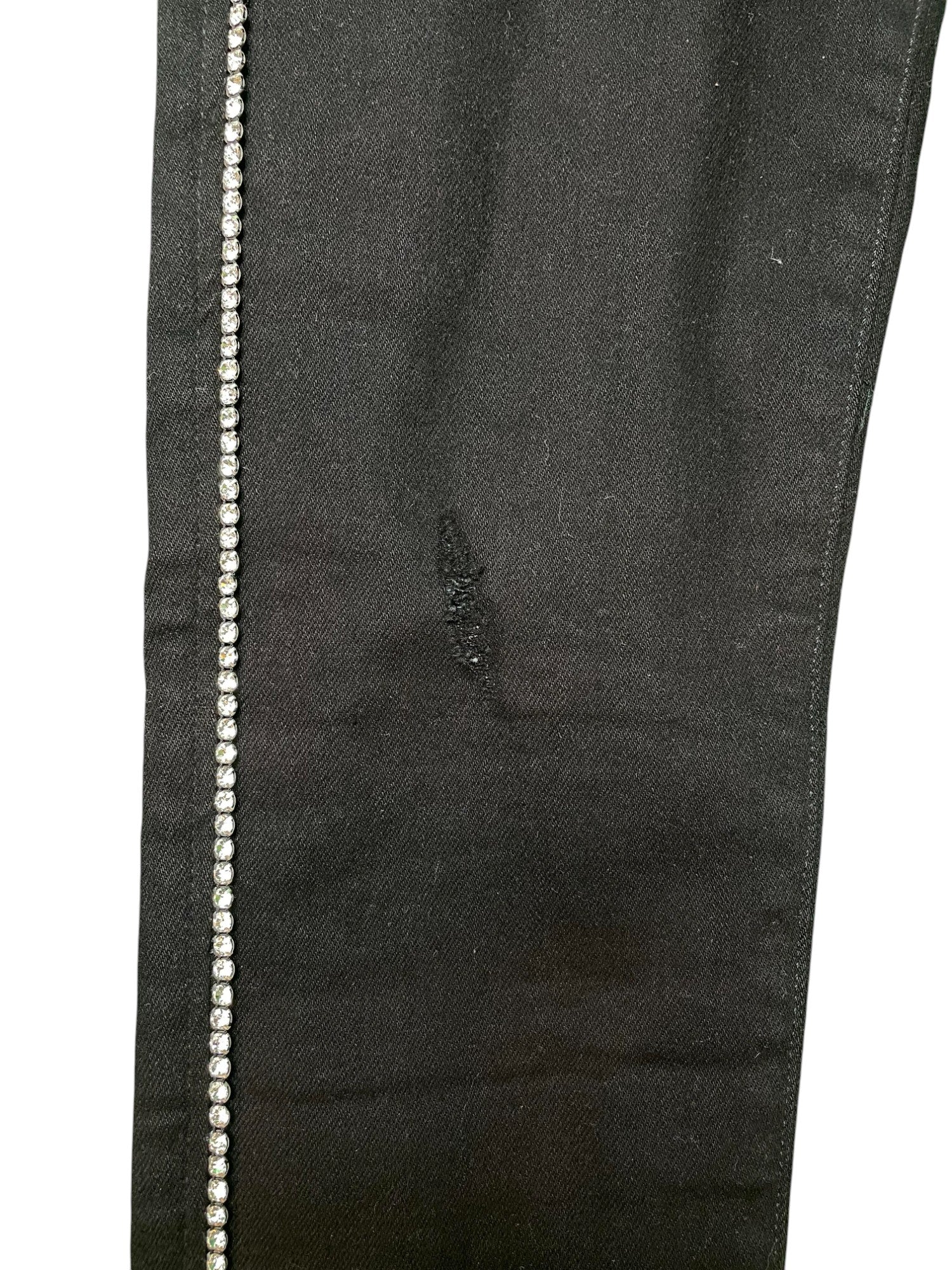 Amiri Black Side Studded Plain Jeans