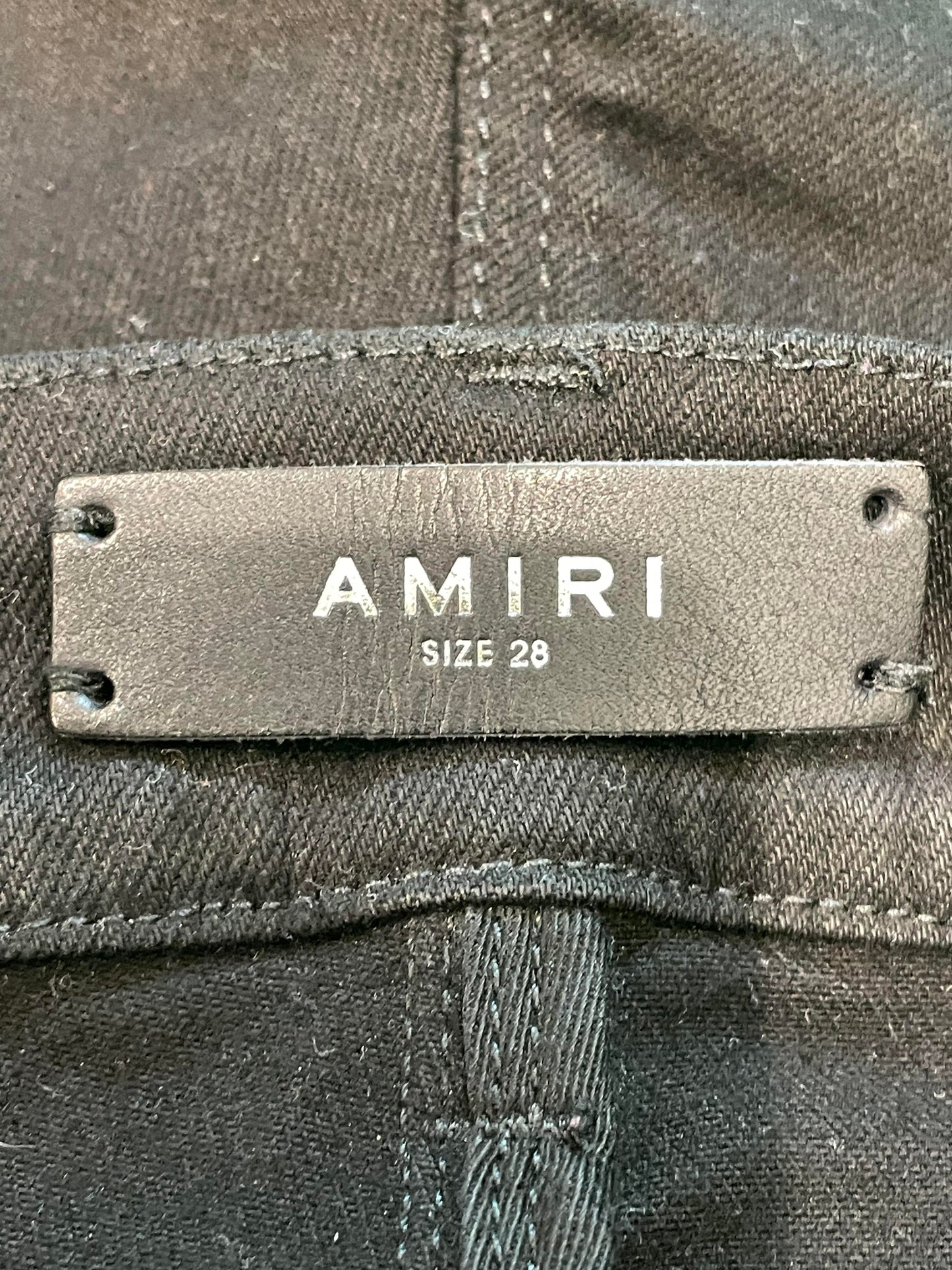 Amiri Black Side Studded Plain