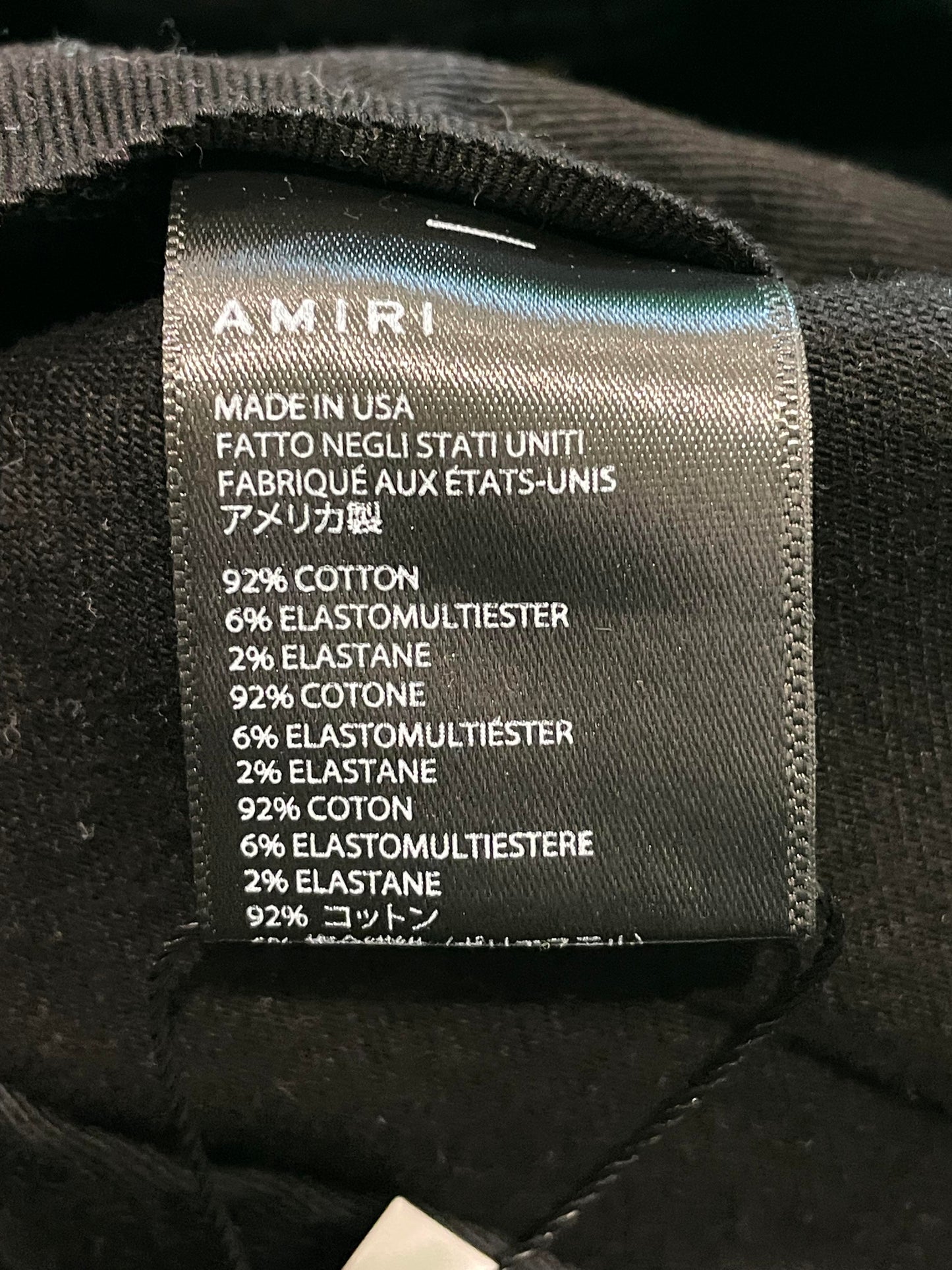 Amiri Black Side Studded Plain