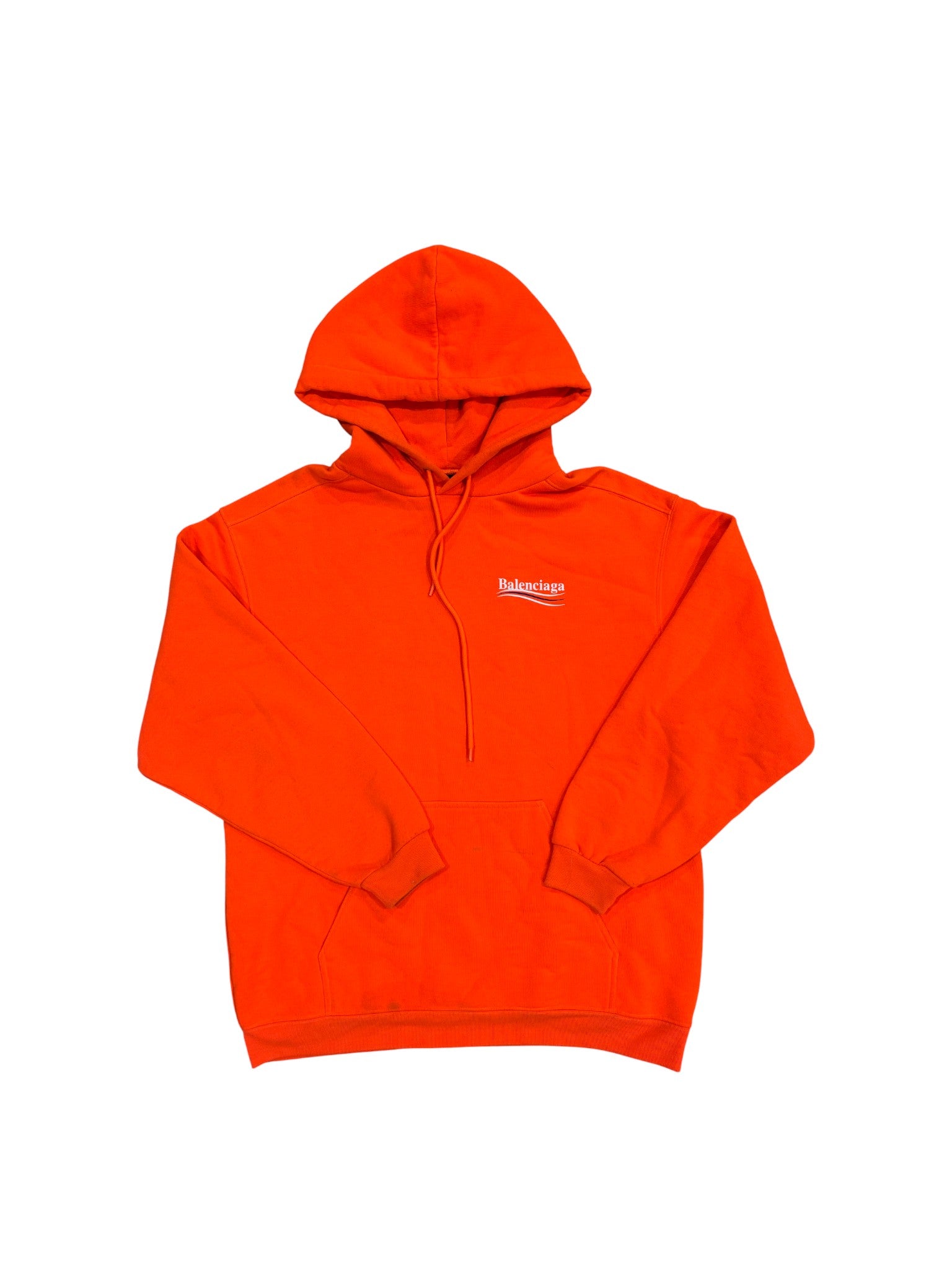 Balenciaga Logo Orange Hoodie