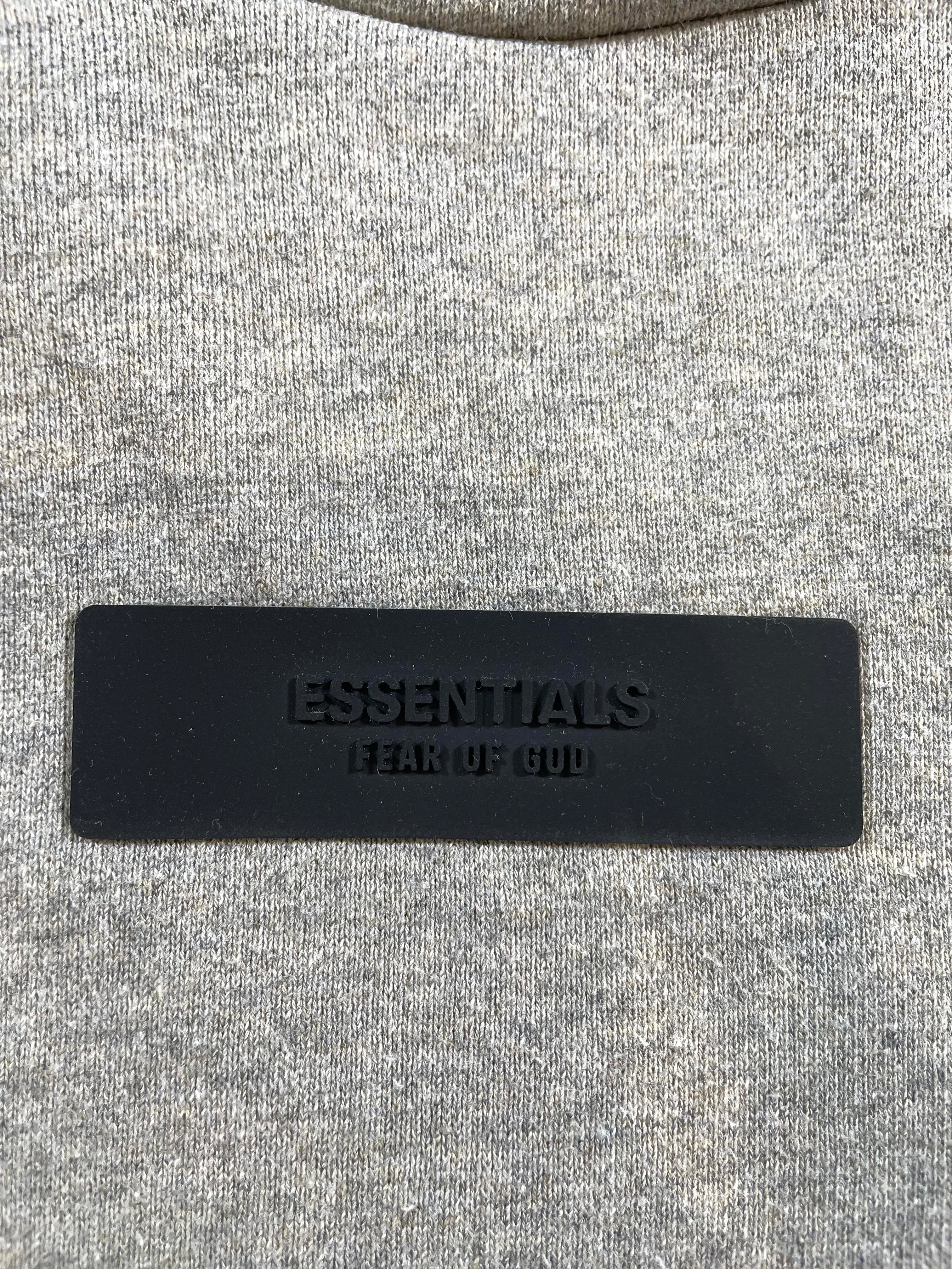 Essentials Dark Oatmeal Hoodie