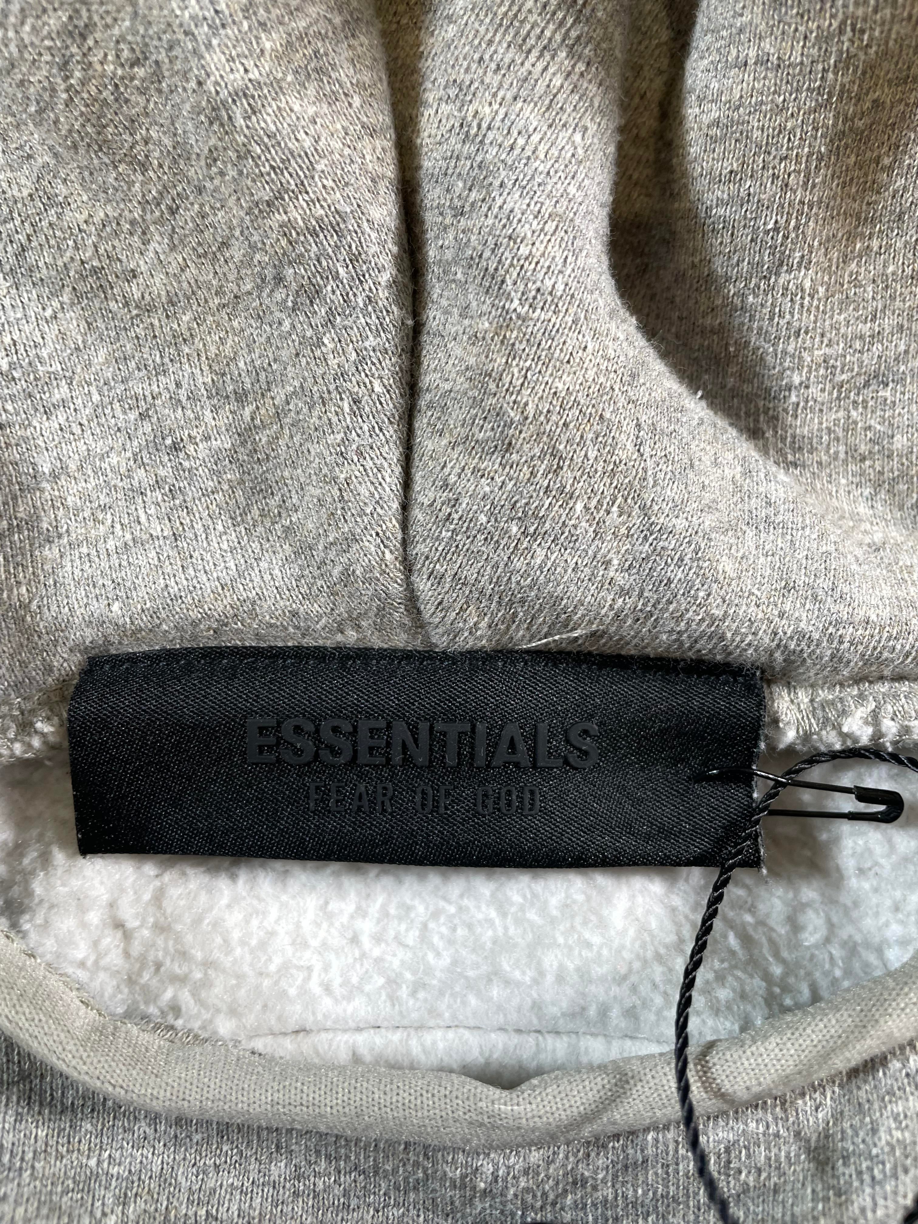 Essentials Dark Oatmeal Hoodie