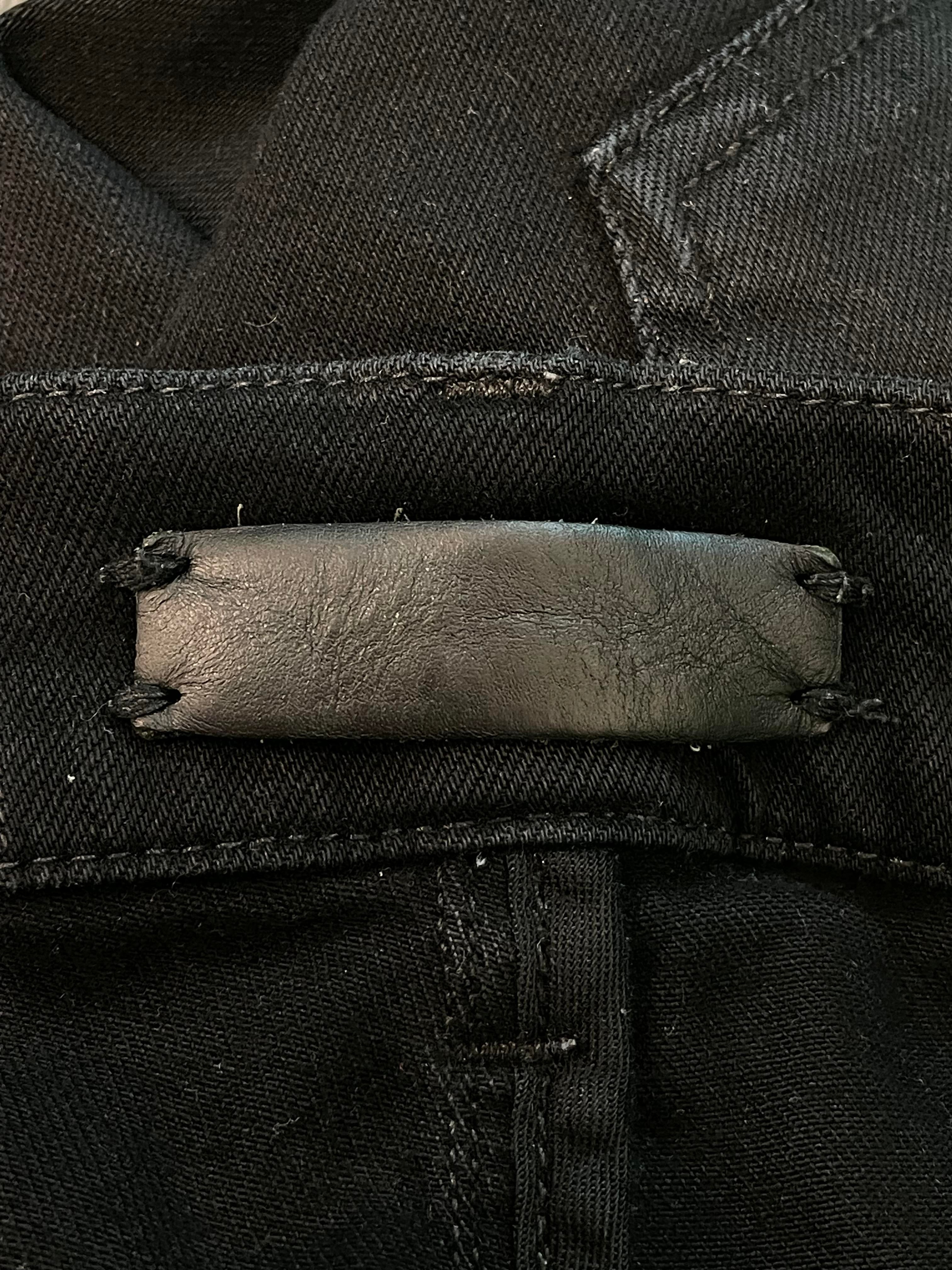 Amiri White Stripe Black Jeans