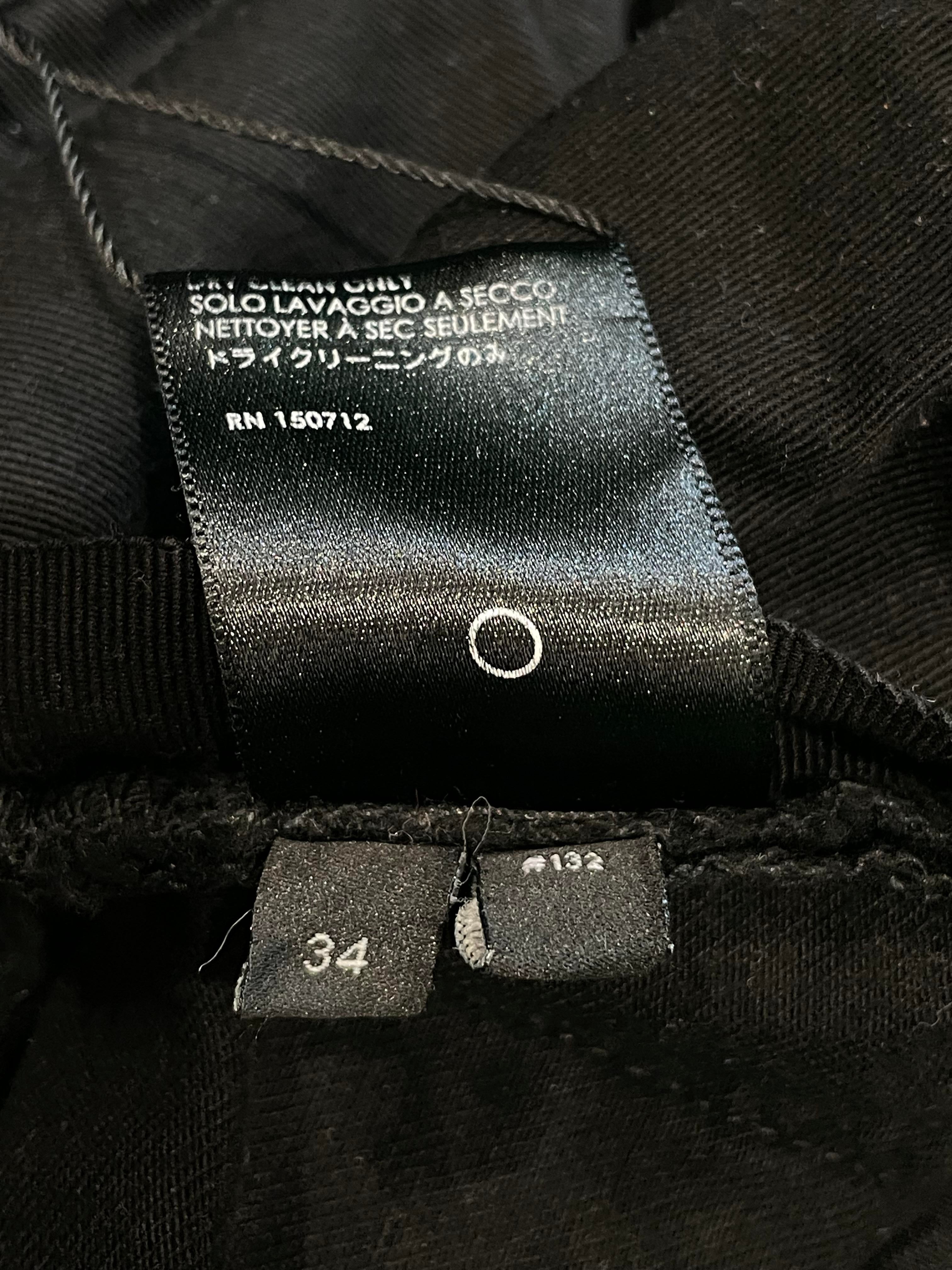 Amiri White Stripe Black Jeans