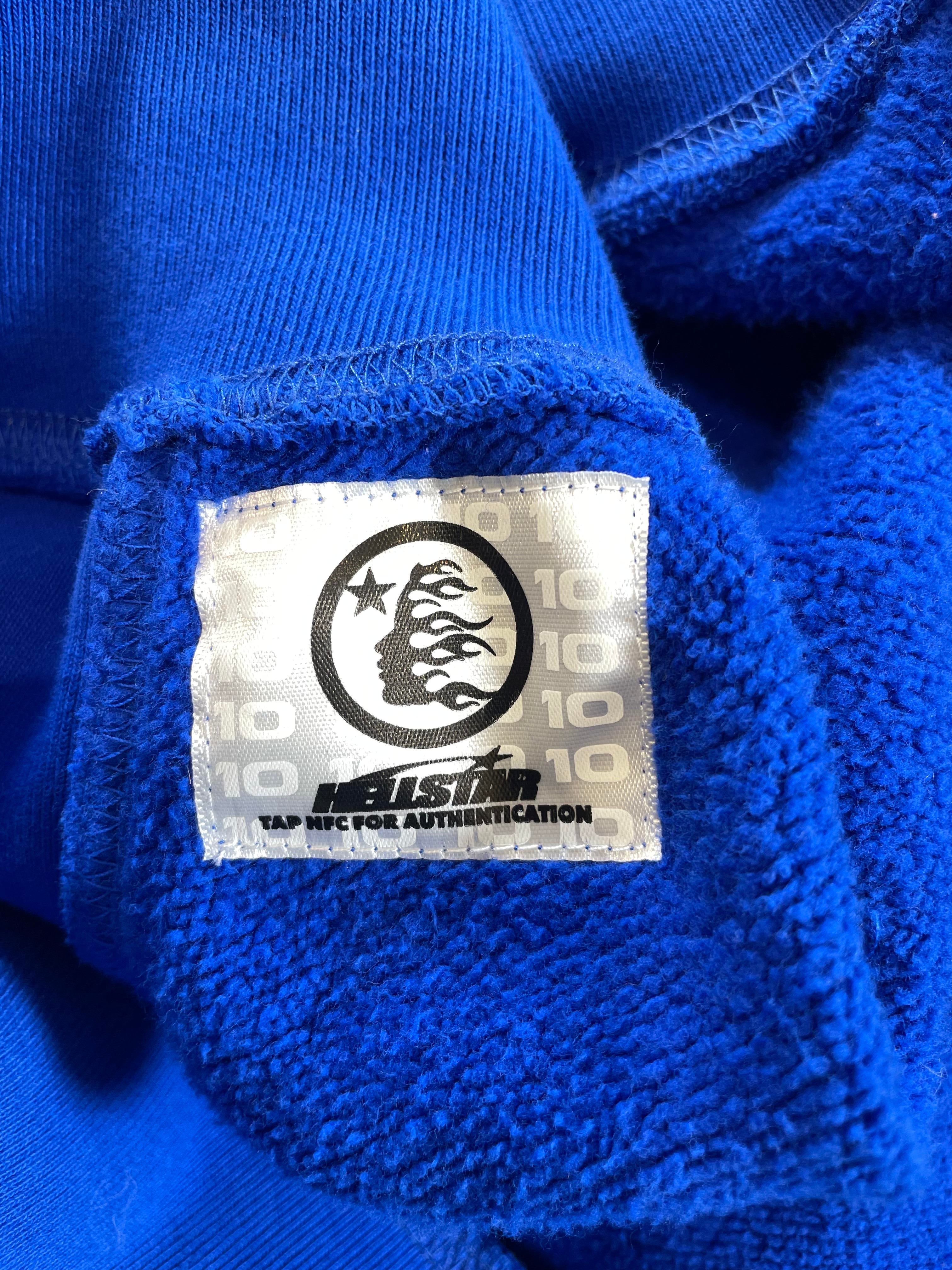 Hellstar No Guts No Glory Blue Hoodie