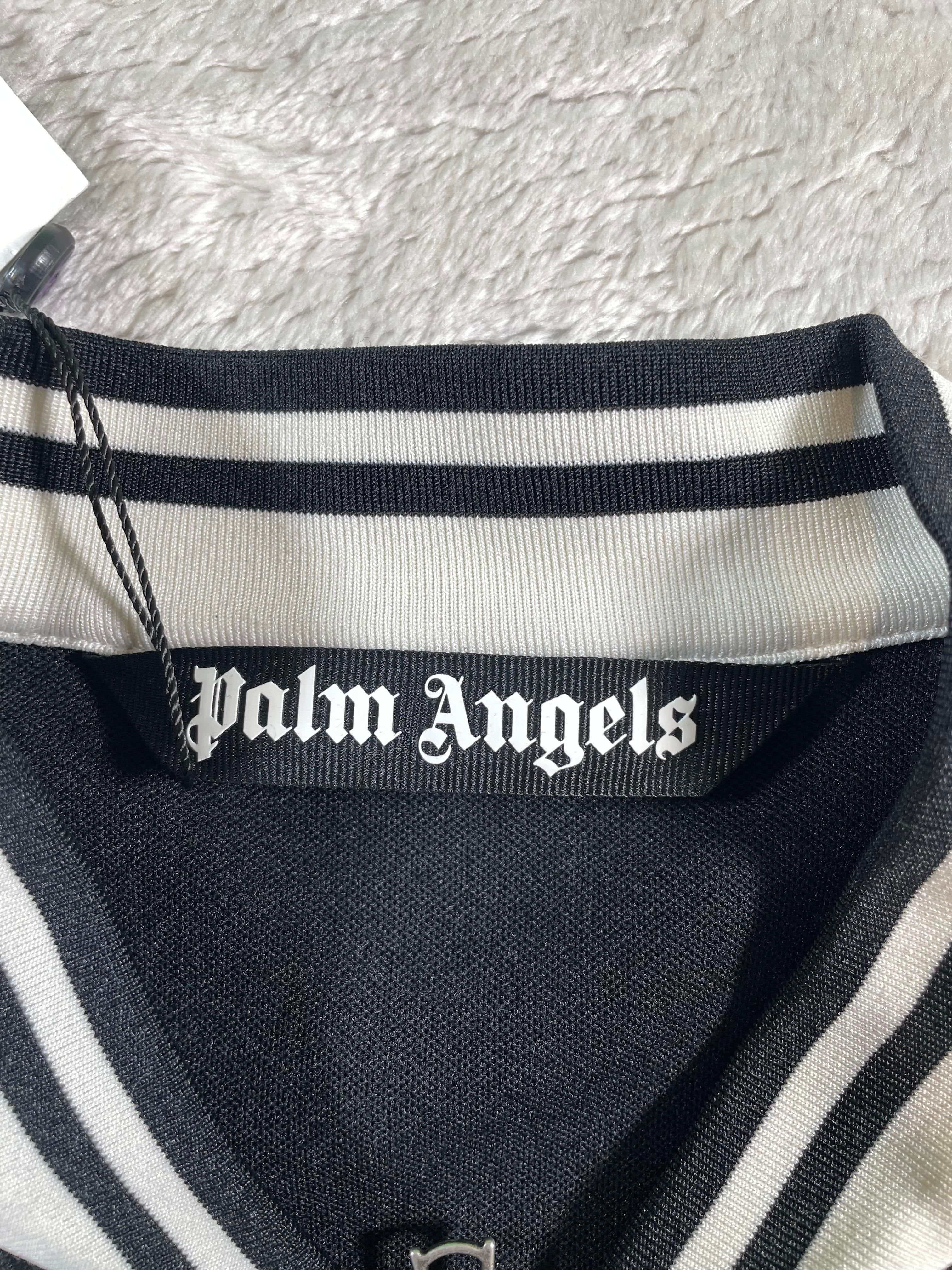 Palm Angels PA Black & Cream Track Jacket