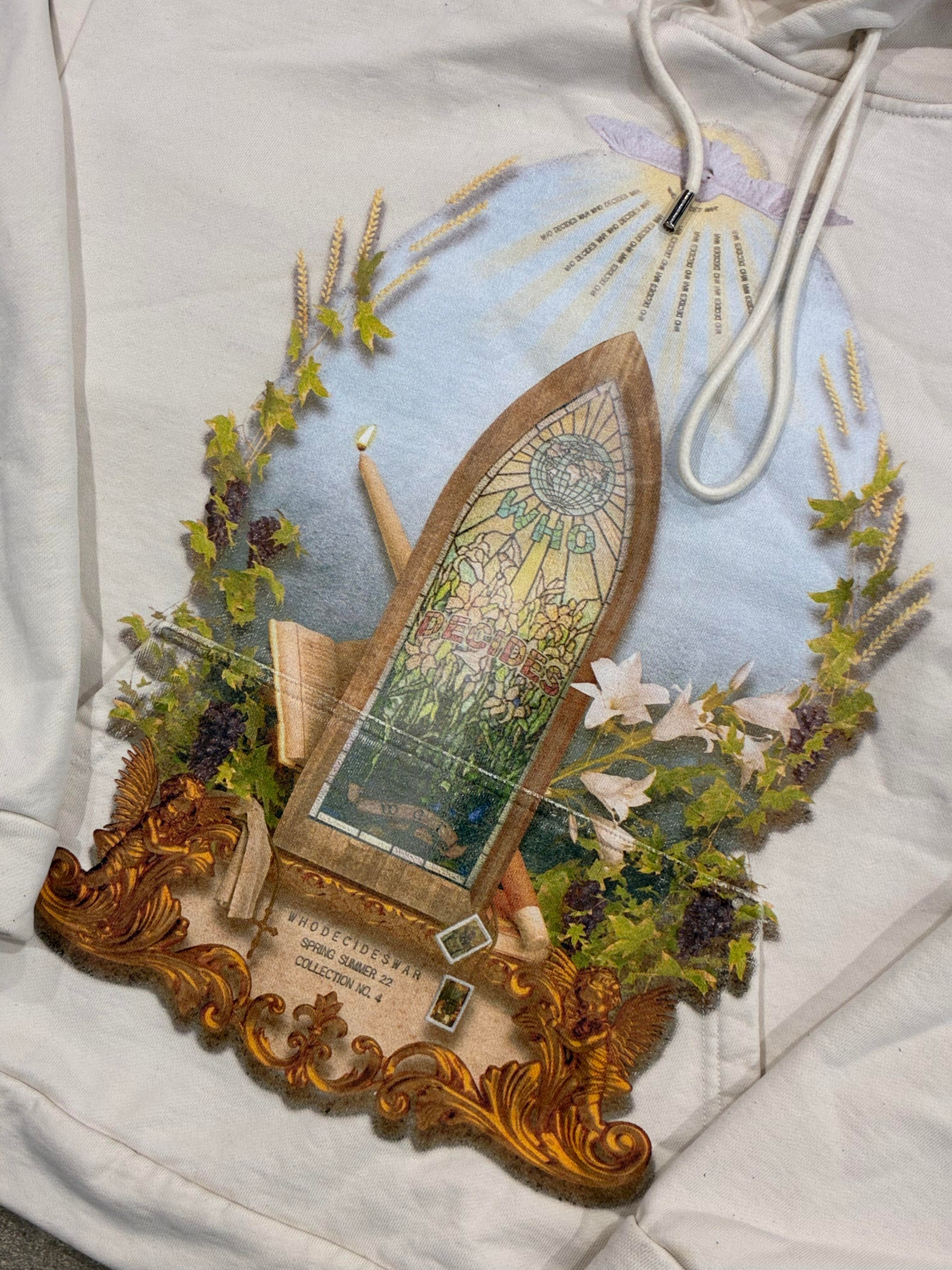 Who Decides War Frame Cream Hoodie