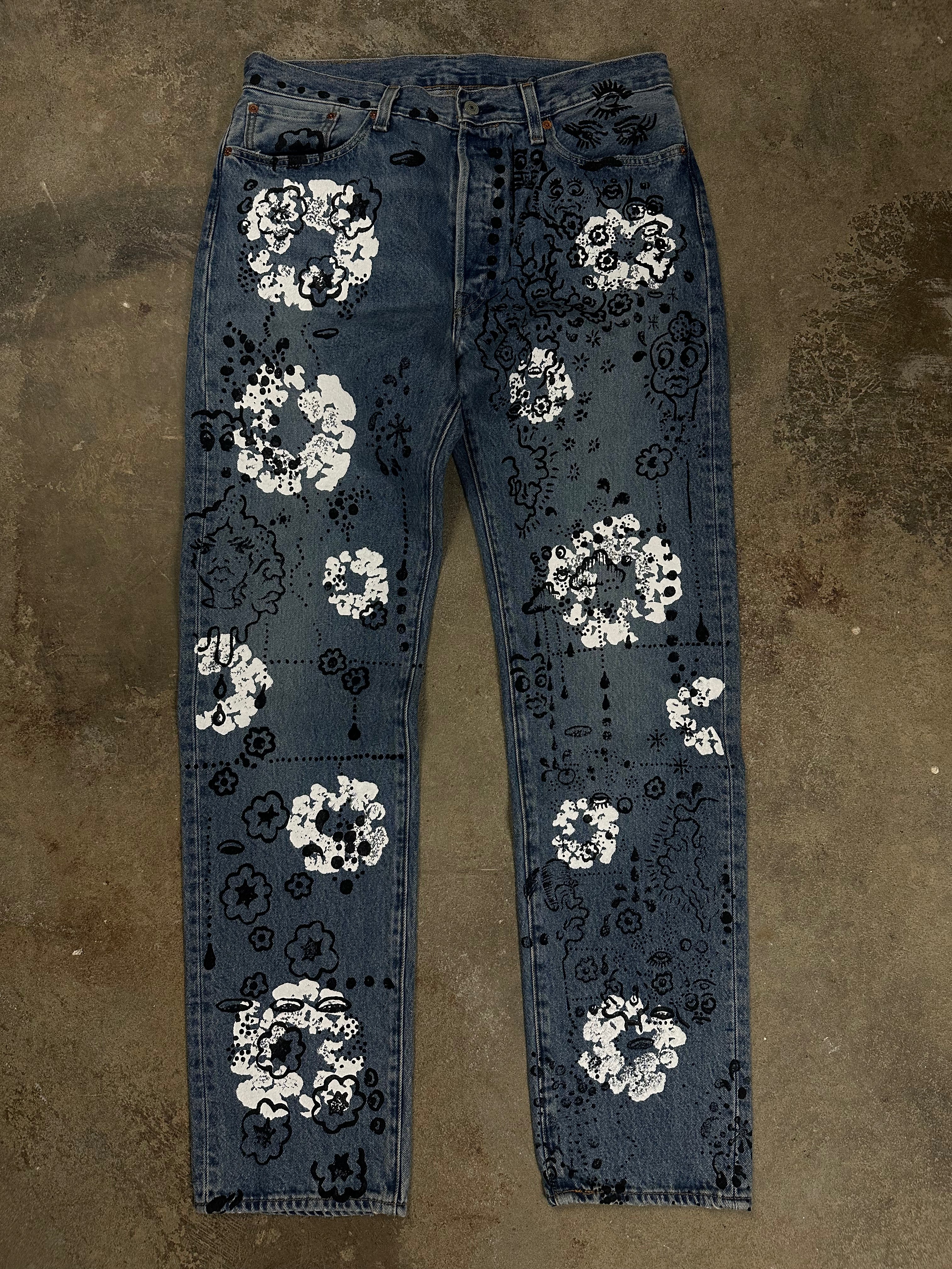 Irak Denim Tears Jeans Light Wash 34 Used