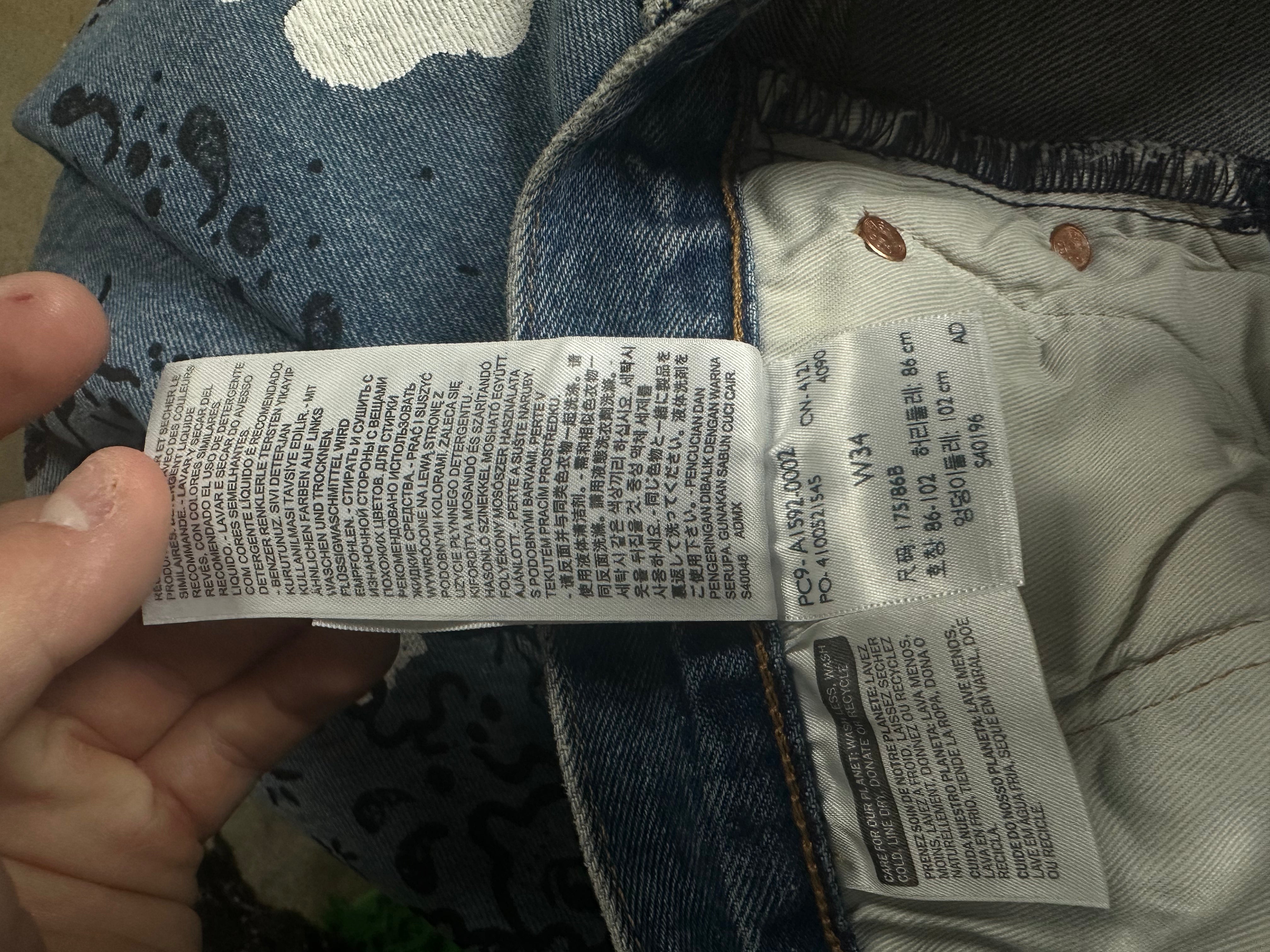 Irak Denim Tears Jeans Light Wash 34 Used