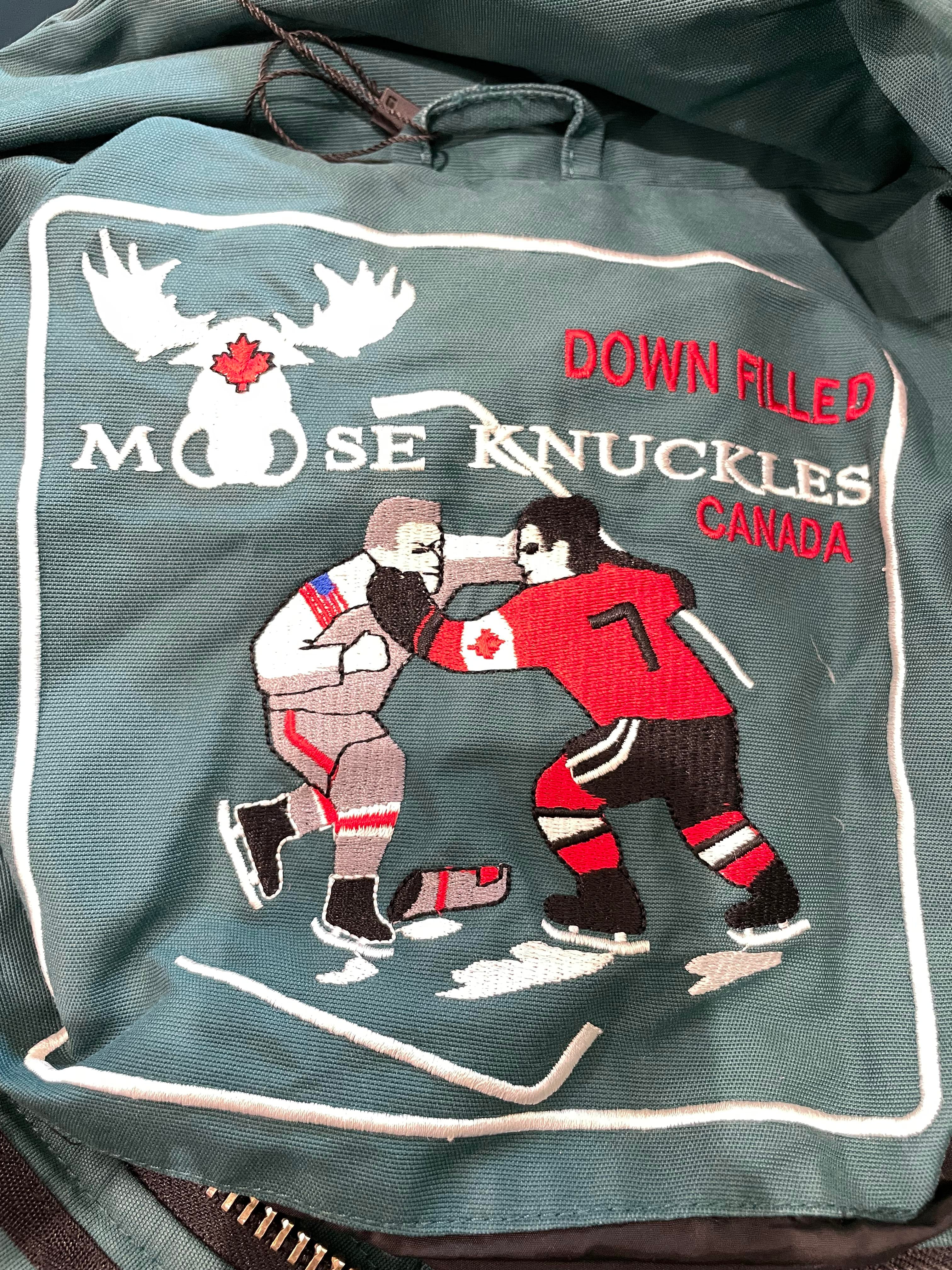 Moose Knuckles 3Q Green Black Fur