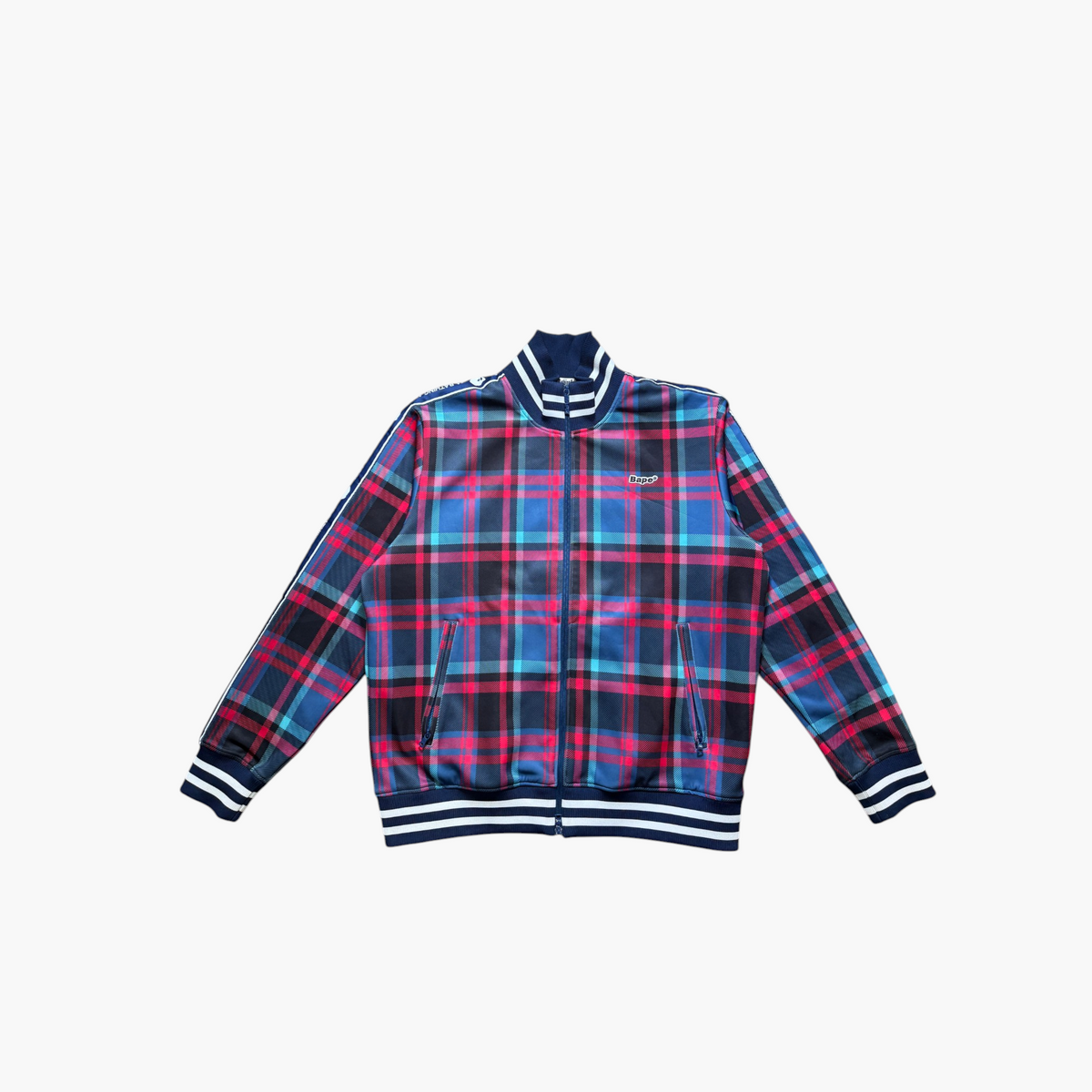Bape Plaid Zip Up