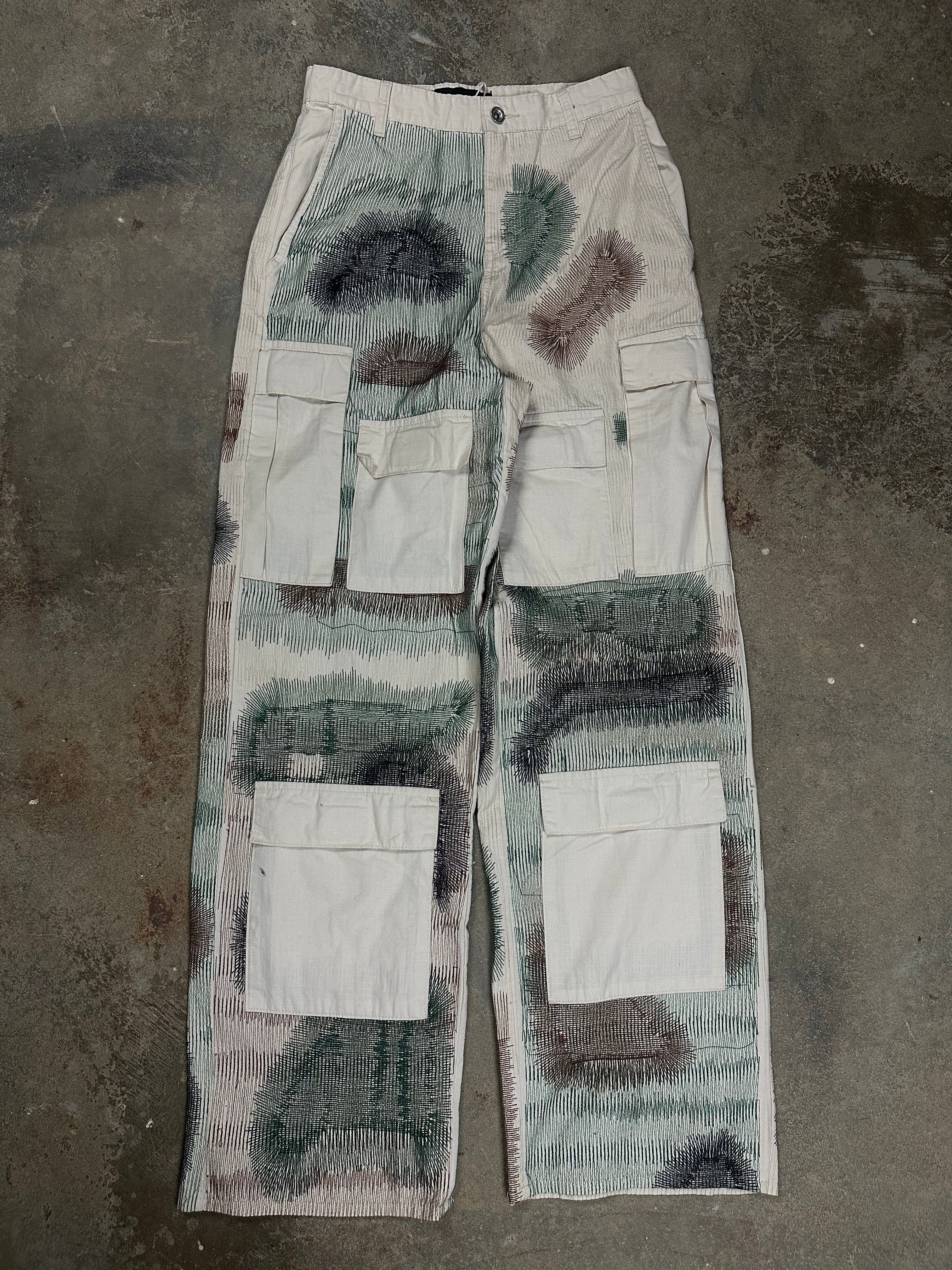WDW Camouflage Embroidery Pants New 30 With Tags