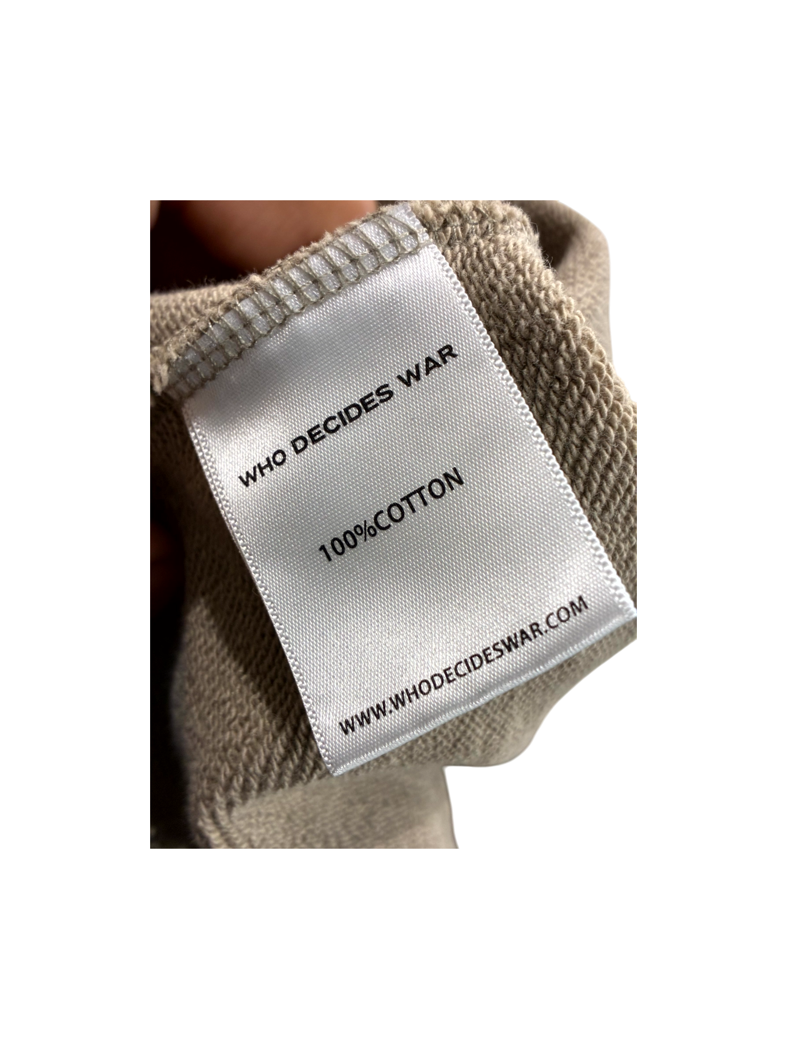 Who Decides War Floral Crewneck Beige Sweatshirt