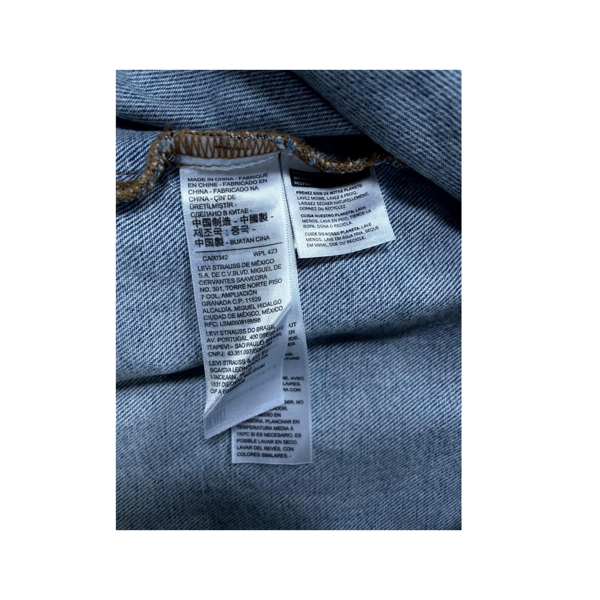 Denim Tears Cotton Wreath Denim Light Wash Jacket