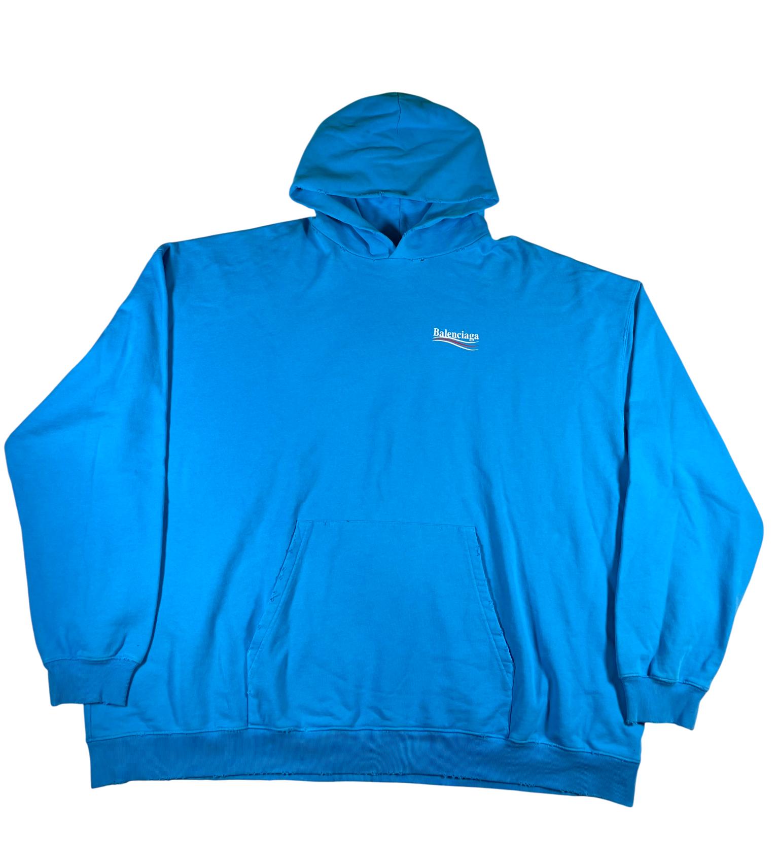 Balenciaga Pepsi Logo Azure Hoodie