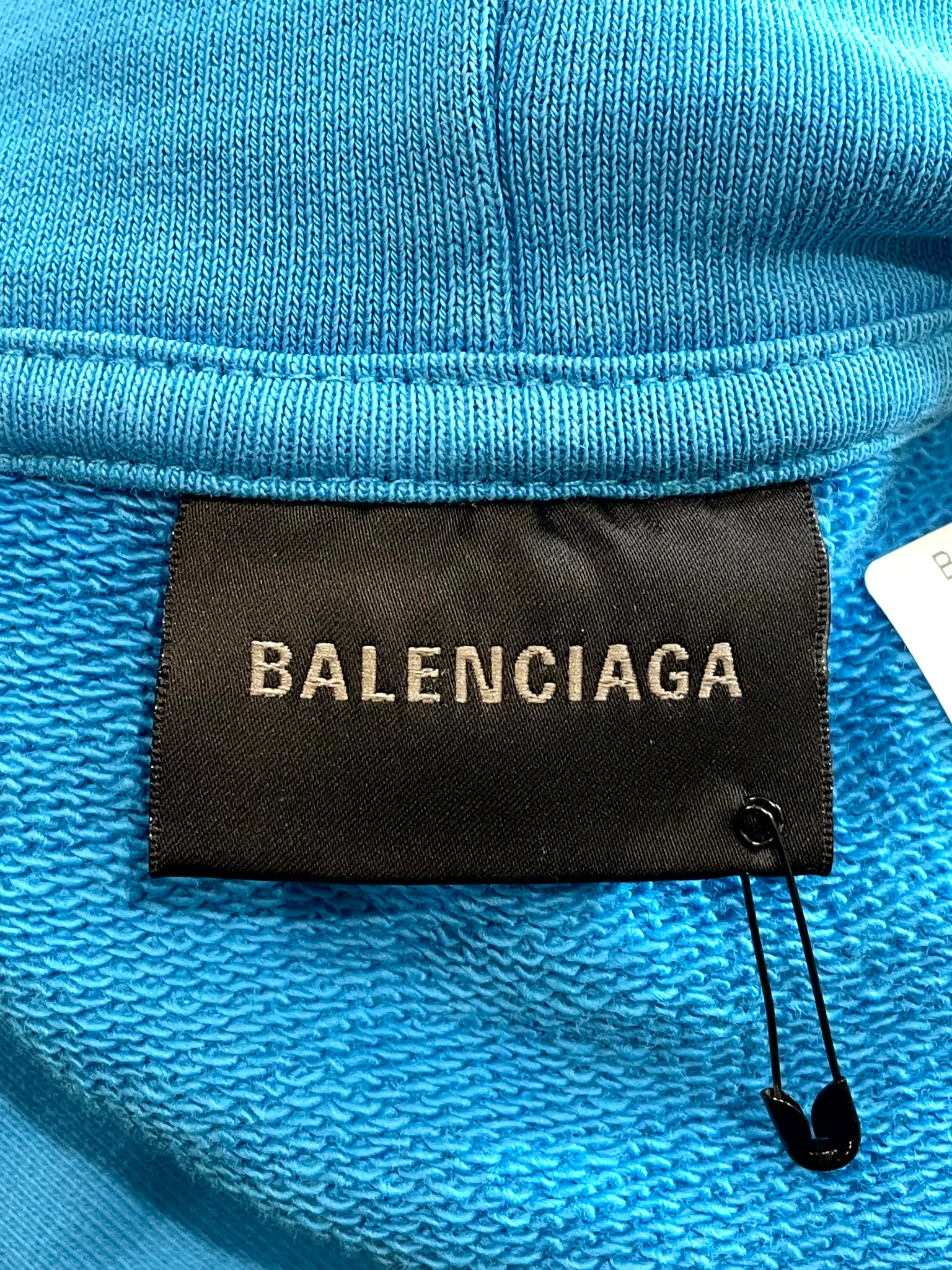 Balenciaga Pepsi Logo Azure Hoodie