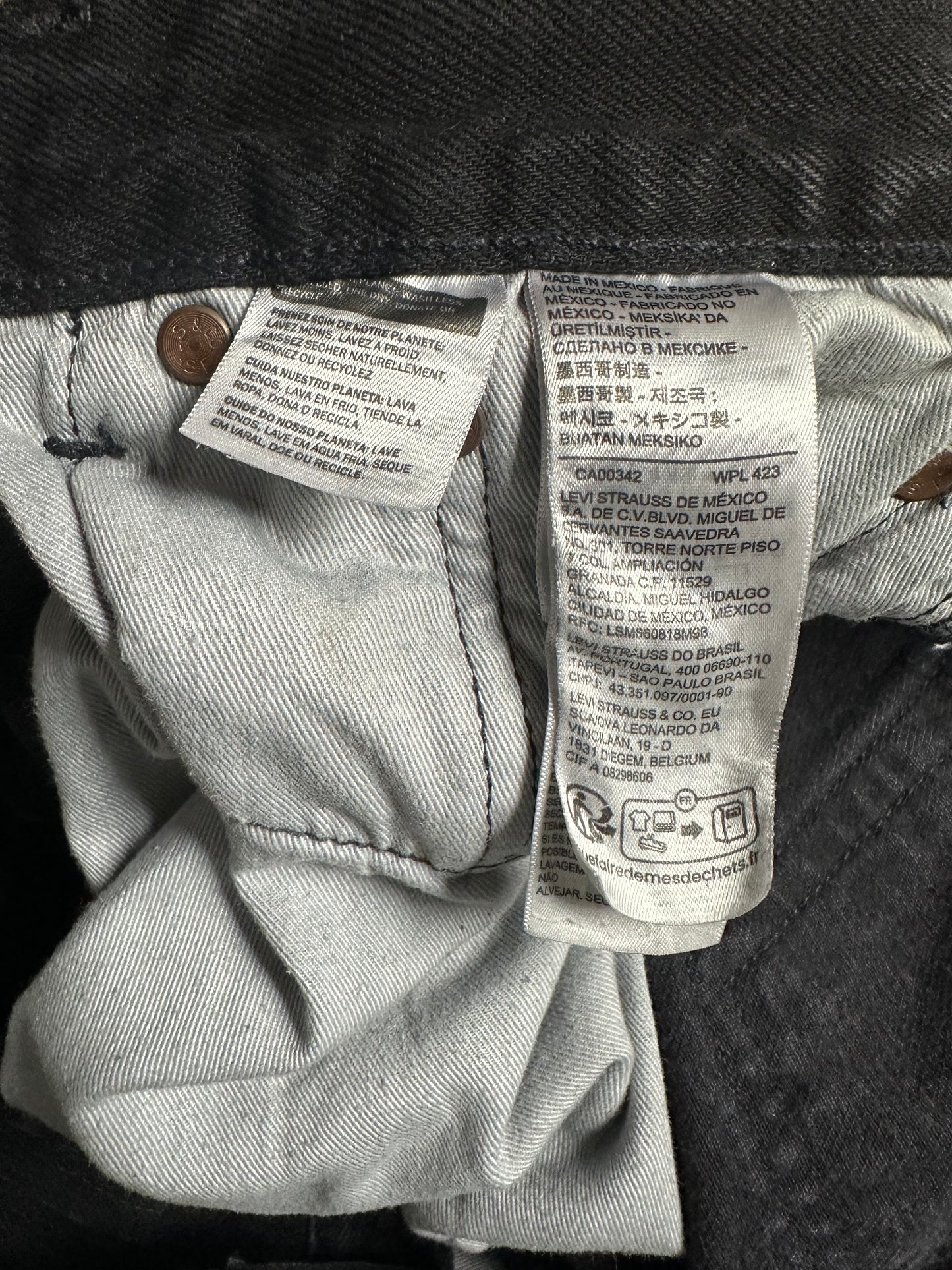 Denim Tears Jeans Offset Black Used 34