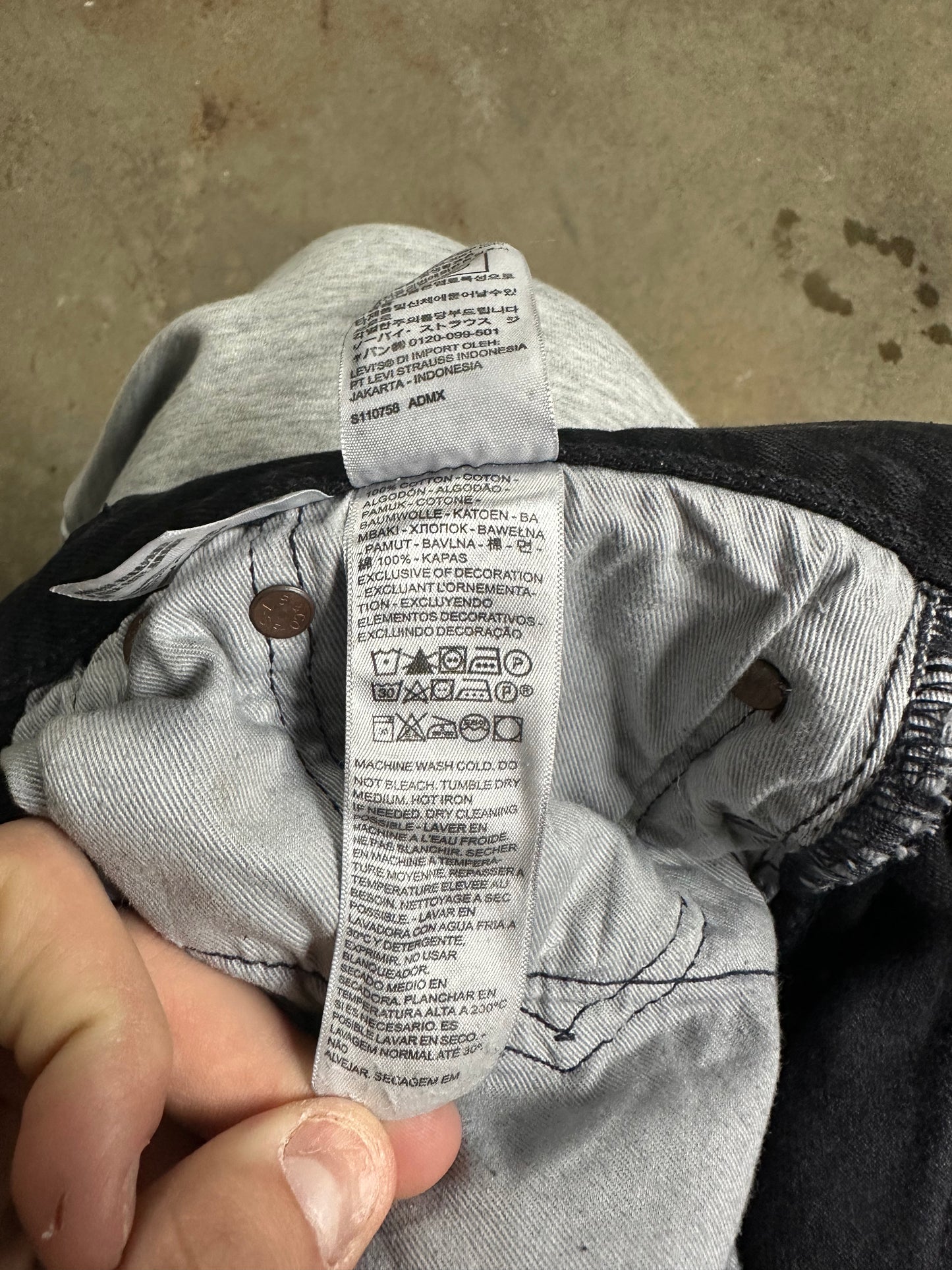 Denim Tears Jeans Offset Black Used 34