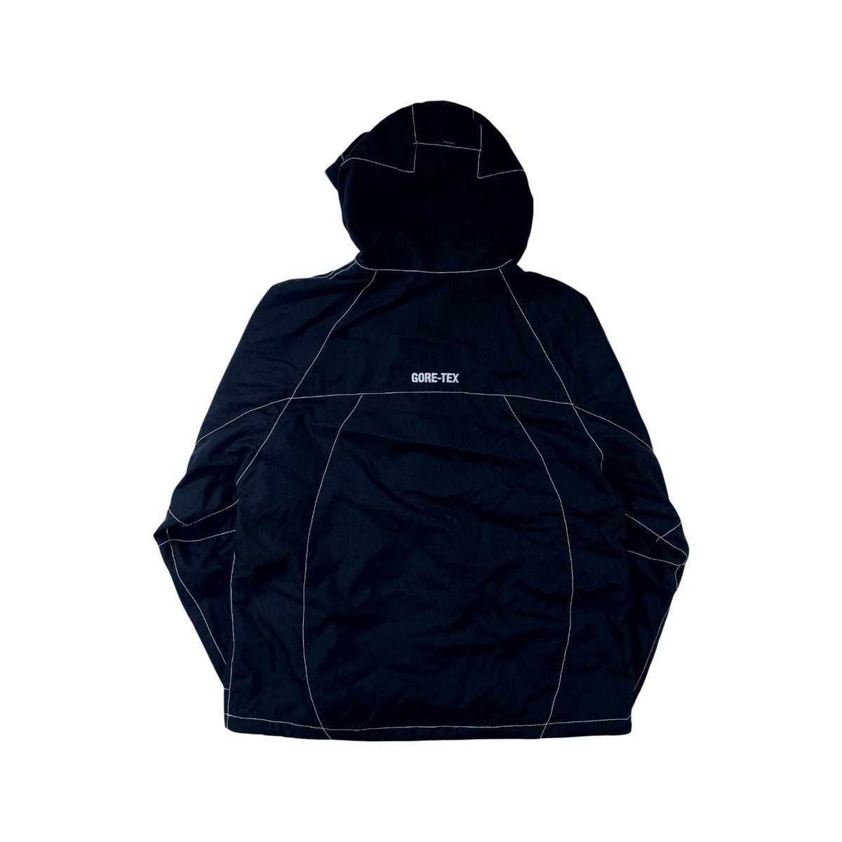 Supreme Gore-Tex Contrast Stitch Black Jacket