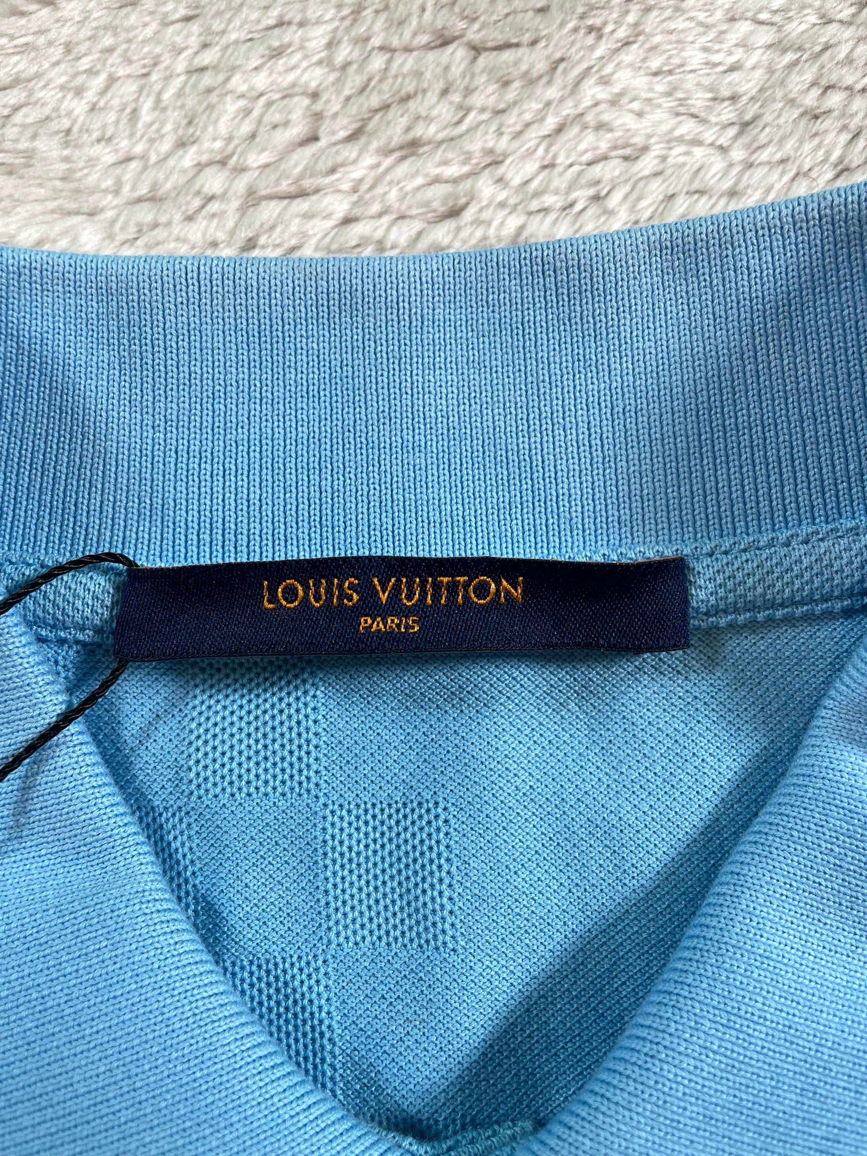 Louis Vuitton Damier Baby Blue Polo