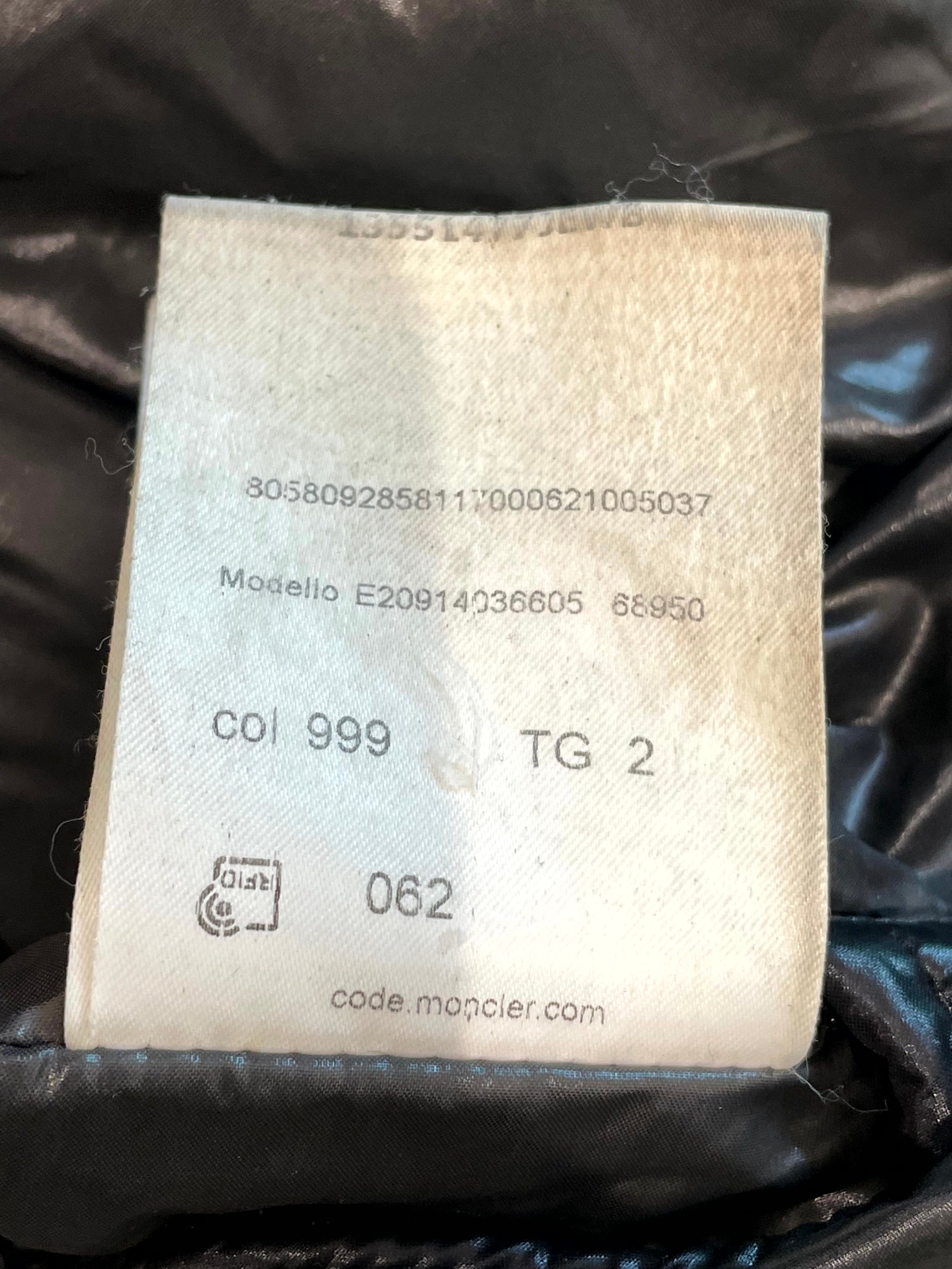 Moncler Maya Giubotto Black Jacket