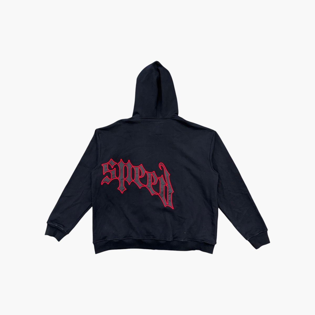 Godspeed Red Outline Black Zip Up